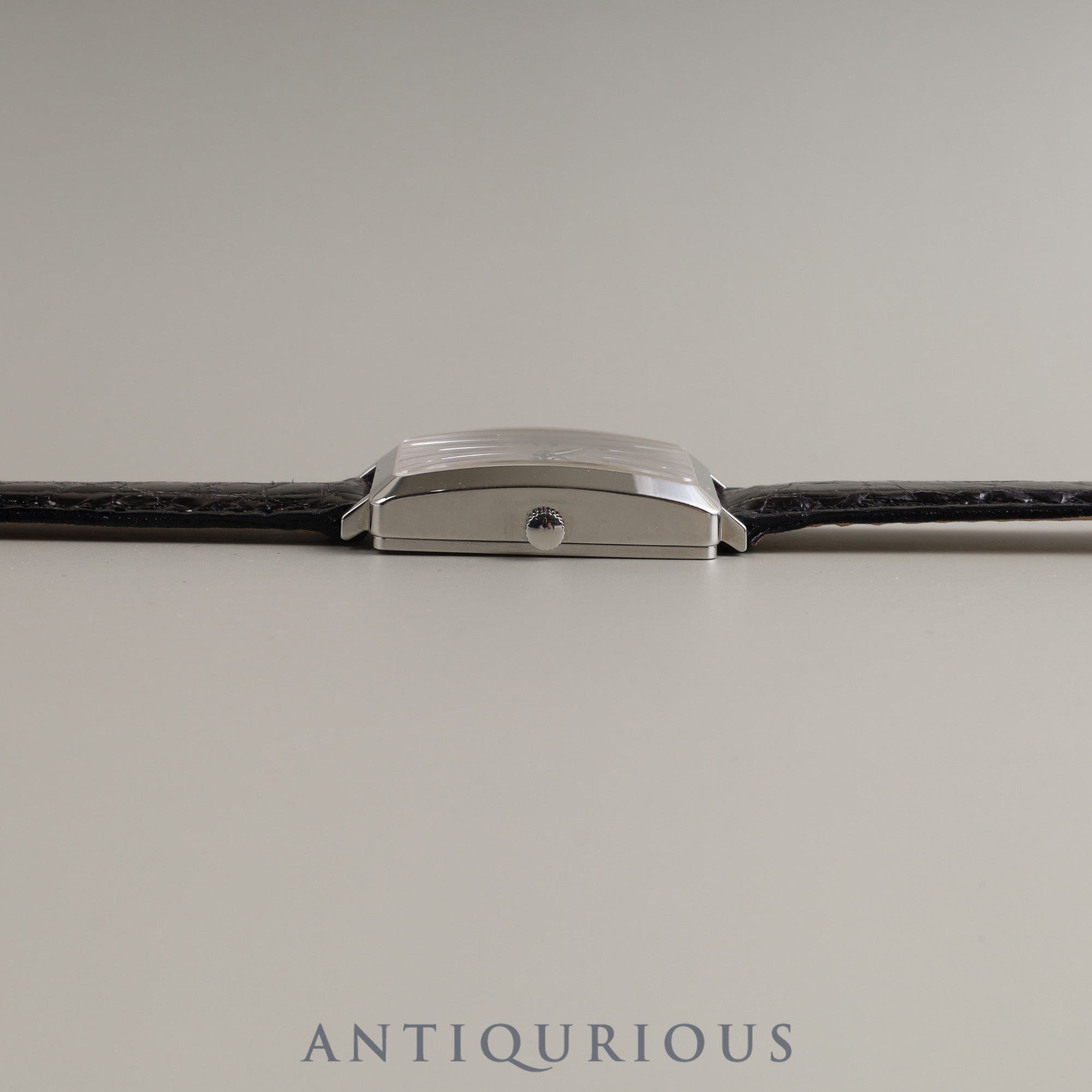 Dunhill Centenary, manual winding, stainless steel, leather, silver dial, overhauled