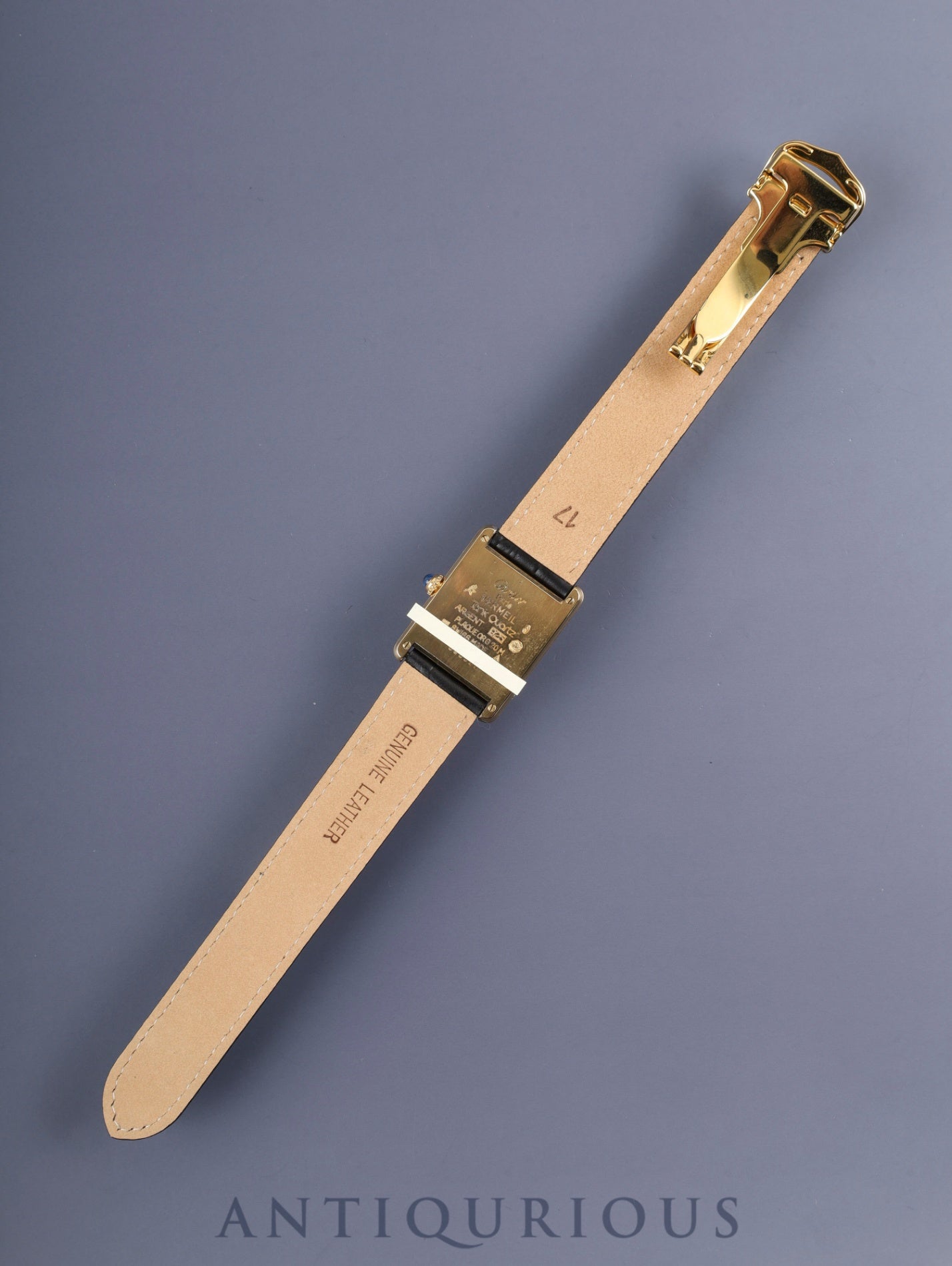 カルティエ マストタンク LM 590005 クォーツ Cal.90.06 SV925 革 純正Dバックル(GP) オパラン文字盤 箱 冊子 オーバーホール済み