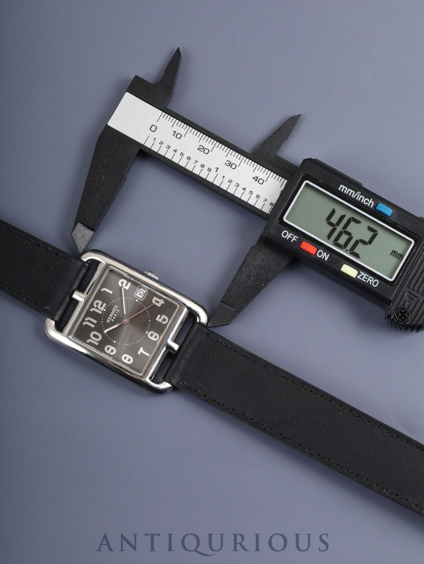 Hermès Cape Cod CC1.810 Quartz Movement, Stainless Steel Leather, Genuine Buckle (Stainless Steel), Gray Arabic Dial, Dust Bag, Overhauled