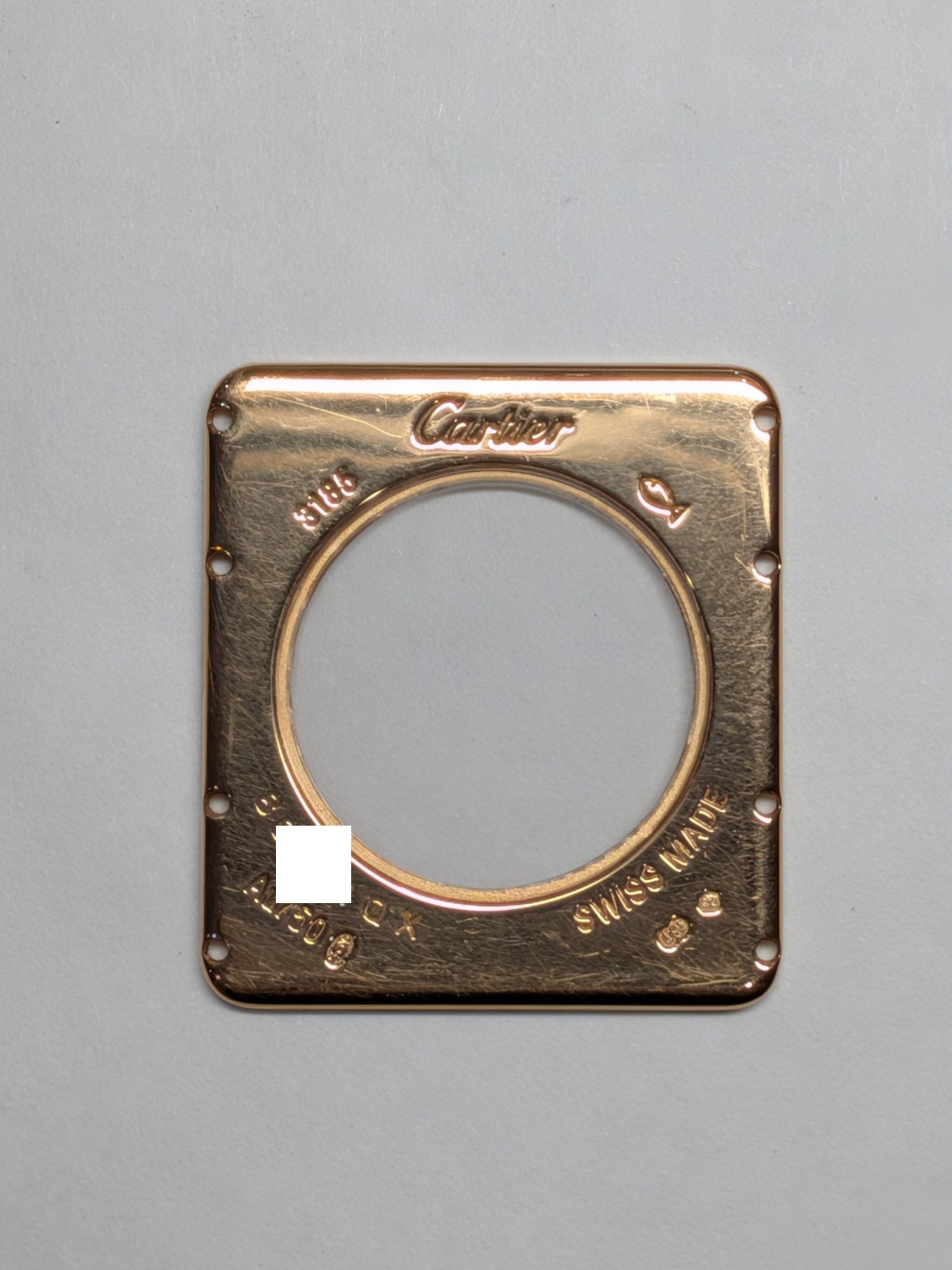 カルティエ タンクルイカルティエ XL マニュアルデイト W1560002/ 3185 手巻き Cal.9753MC 750PG 純正Dバックル(750PG) ギョーシェブラウンローマン文字盤 純正レザーベルト オーバーホール済み