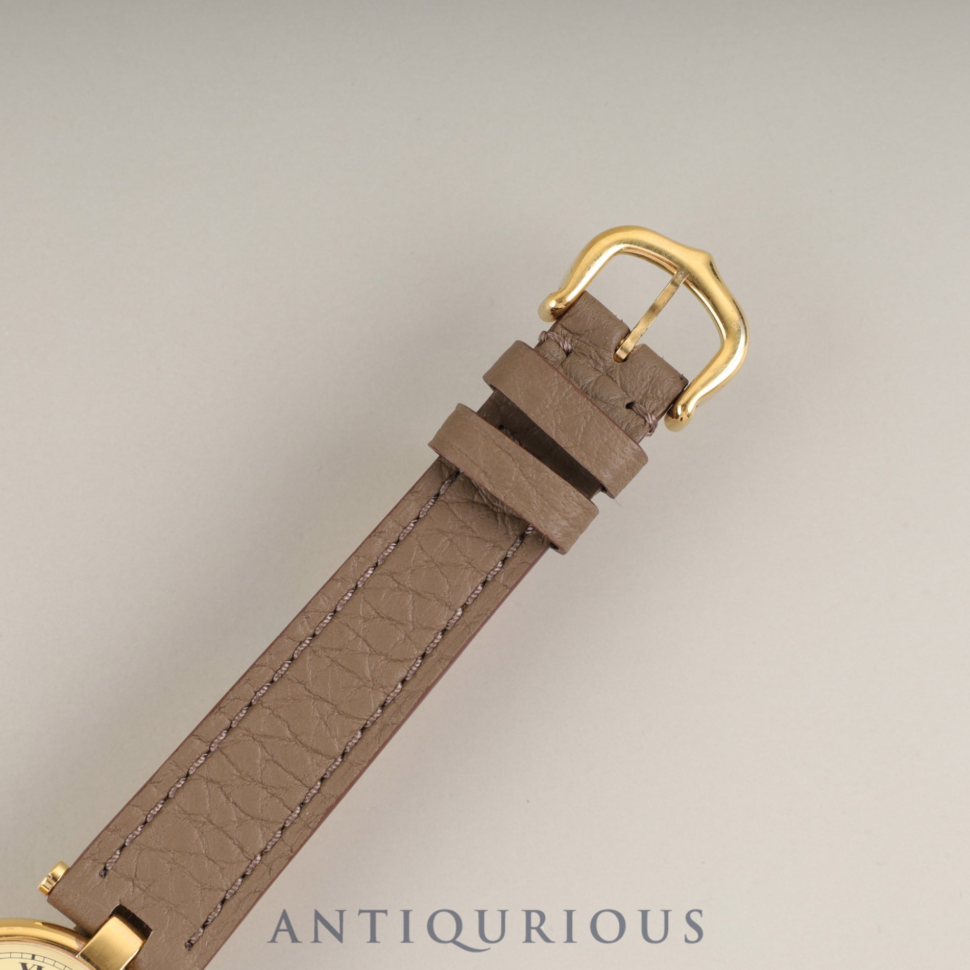 Cartier Must Vendôme VLC SM 590004 Quartz Caliber 90 SV925 Leather Strap with Genuine GP Buckle Ivory Roman Dial Box Booklet Warranty (1990) Overhauled