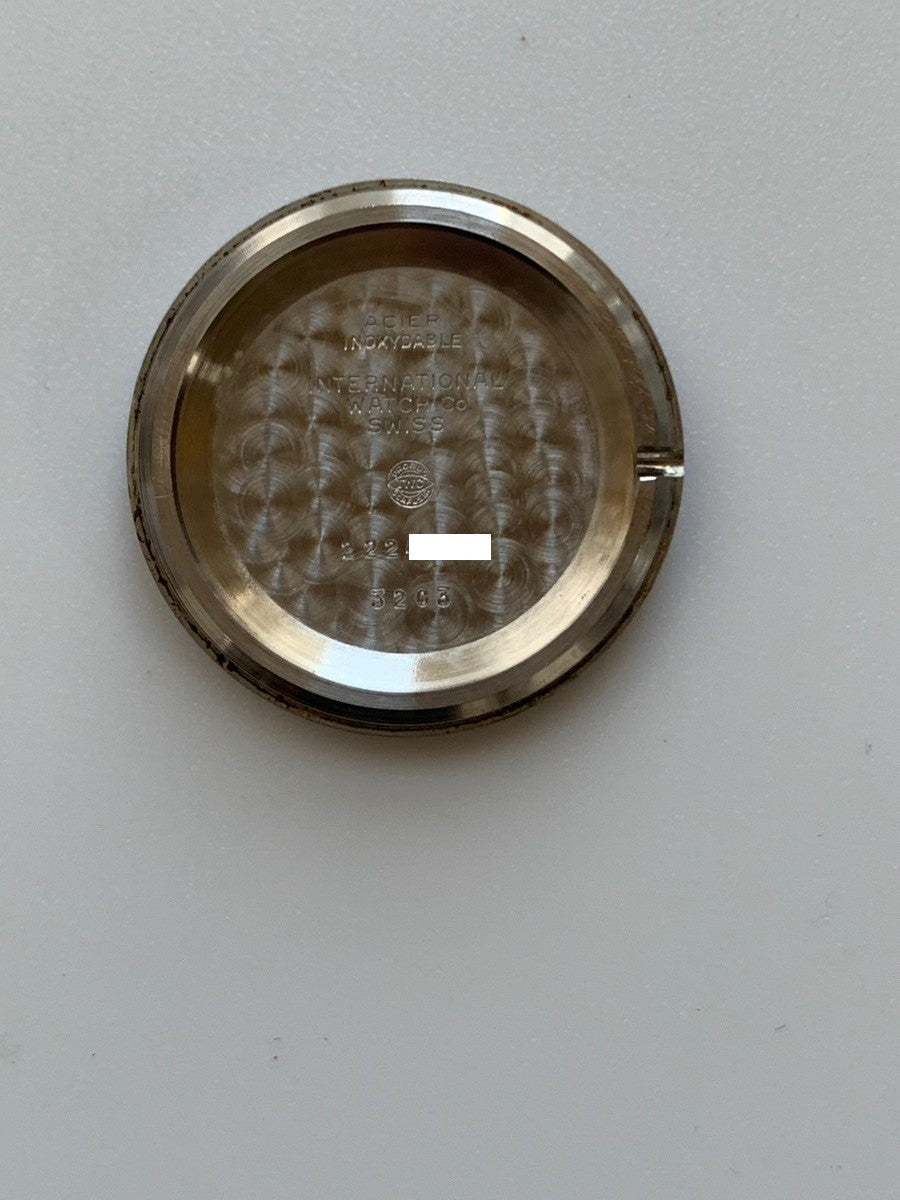 IWC ラウンド 3203 自動巻き Cal.3251 SS 革 純正尾錠(SS)ブラック文字盤 箱 冊子 ケース 保証書(1979年)オーバーホール済み アイダブリュシー