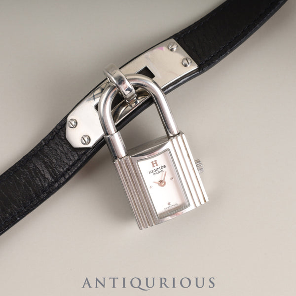 Hermes Kelly Watch KE1.210 Quartz Cal.901.001 SS Genuine leather strap (□F stamp: 2002) Genuine buckle (SS) Silver dial Box Booklet Card Warranty (2004) Overhauled