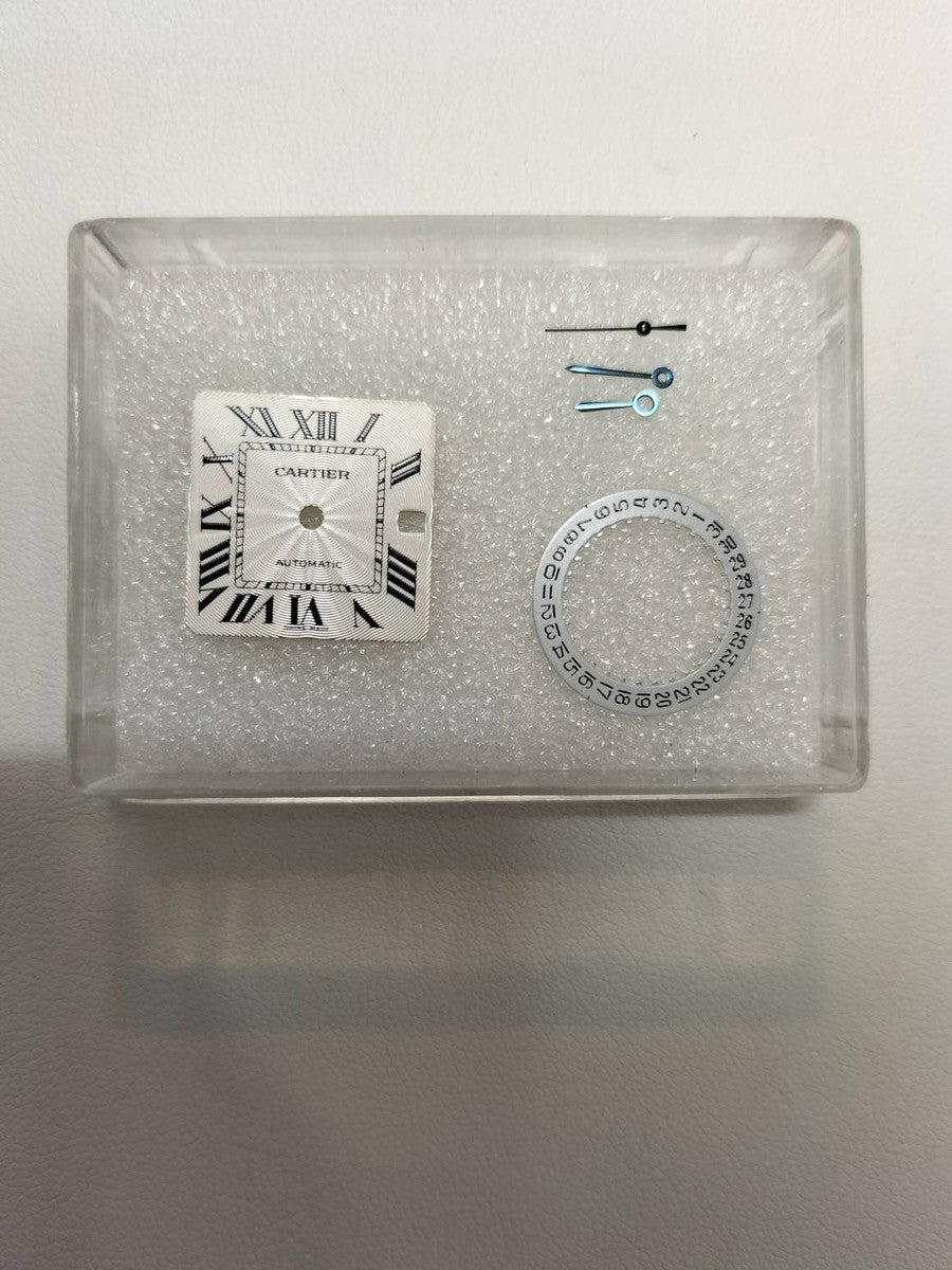 カルティエ サントス ガルベ LM W20058C4 / 2319 自動巻き SS/YG SS/YG シルバーギョーシェ文字盤 オーバーホール済み