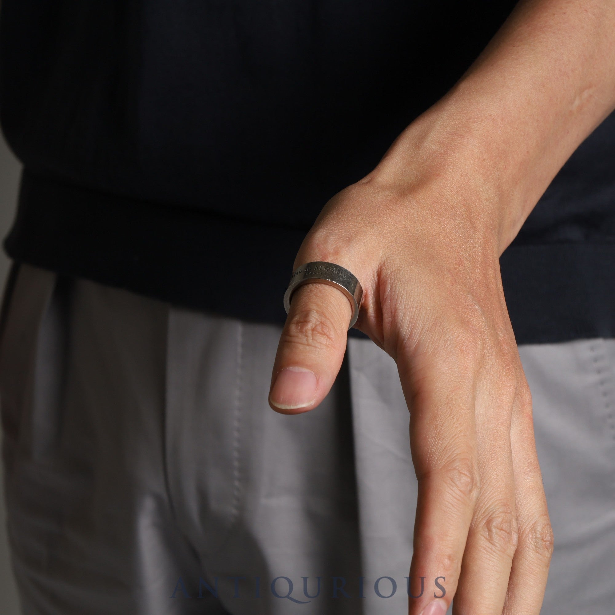 メゾンマルジェラ リング ロゴ スターリングシルバー