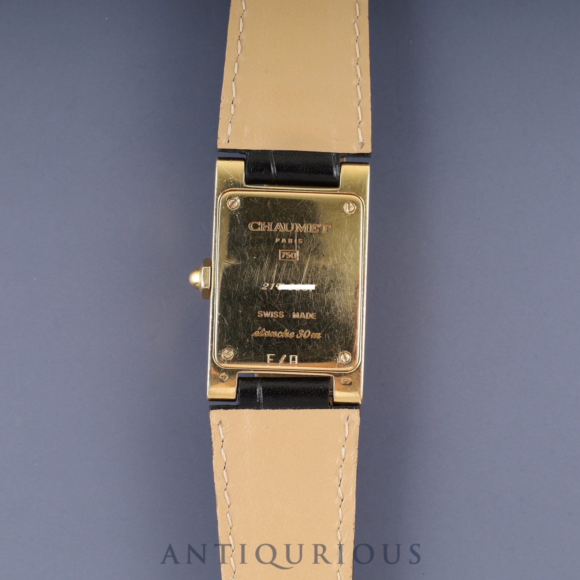 ショーメ スティル・ドゥ・ショーメ 750 クォーツ Cal.- YG 純正尾錠(GP)アイボリー文字盤 オーバーホール済み