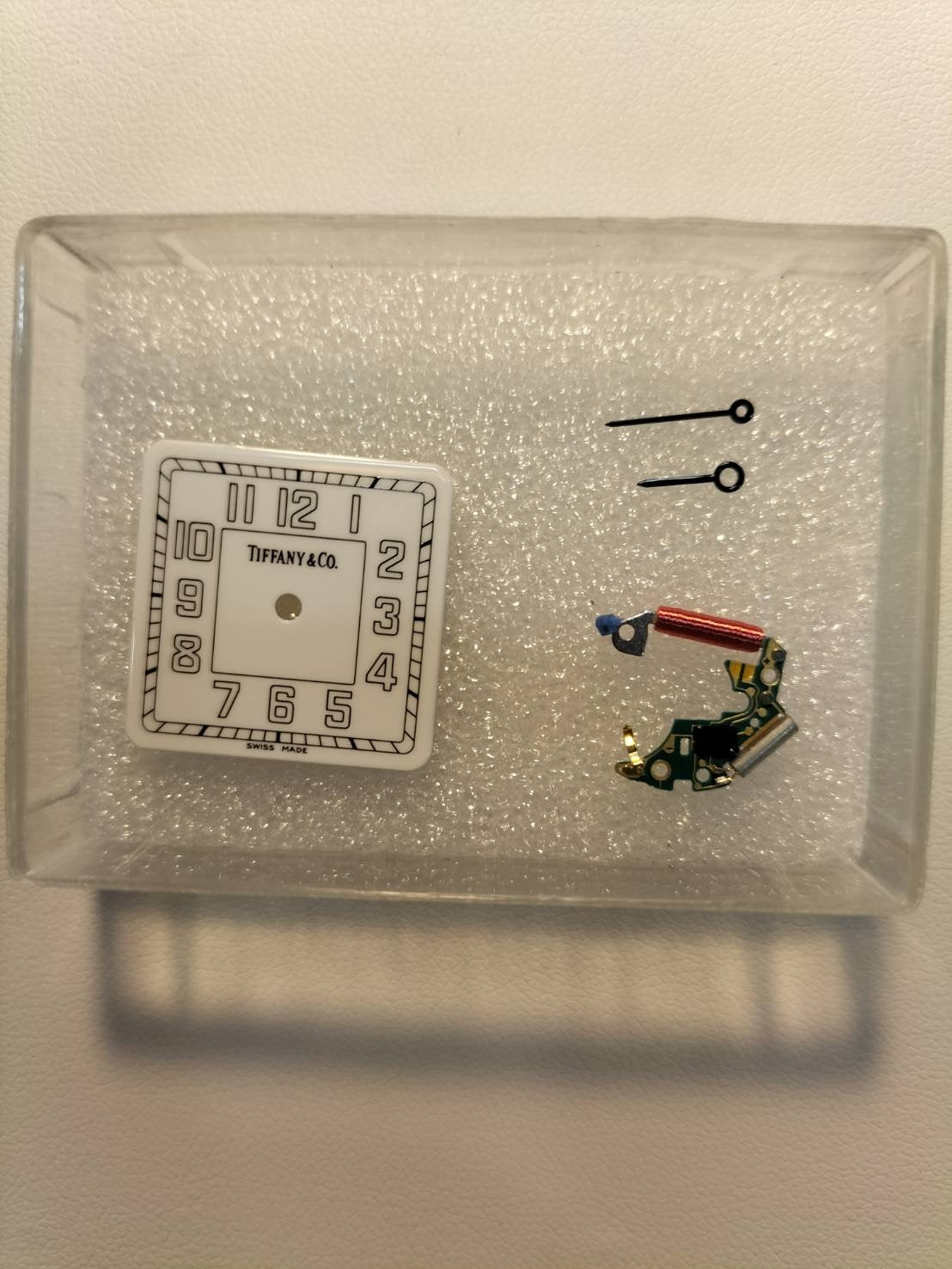 ティファニー クラシックスクエア 525.1030 クォーツ Cal.901.001 SS 純正革ベルト 純正尾錠(SS) ホワイトアラビア文字盤 オーバーホール済み