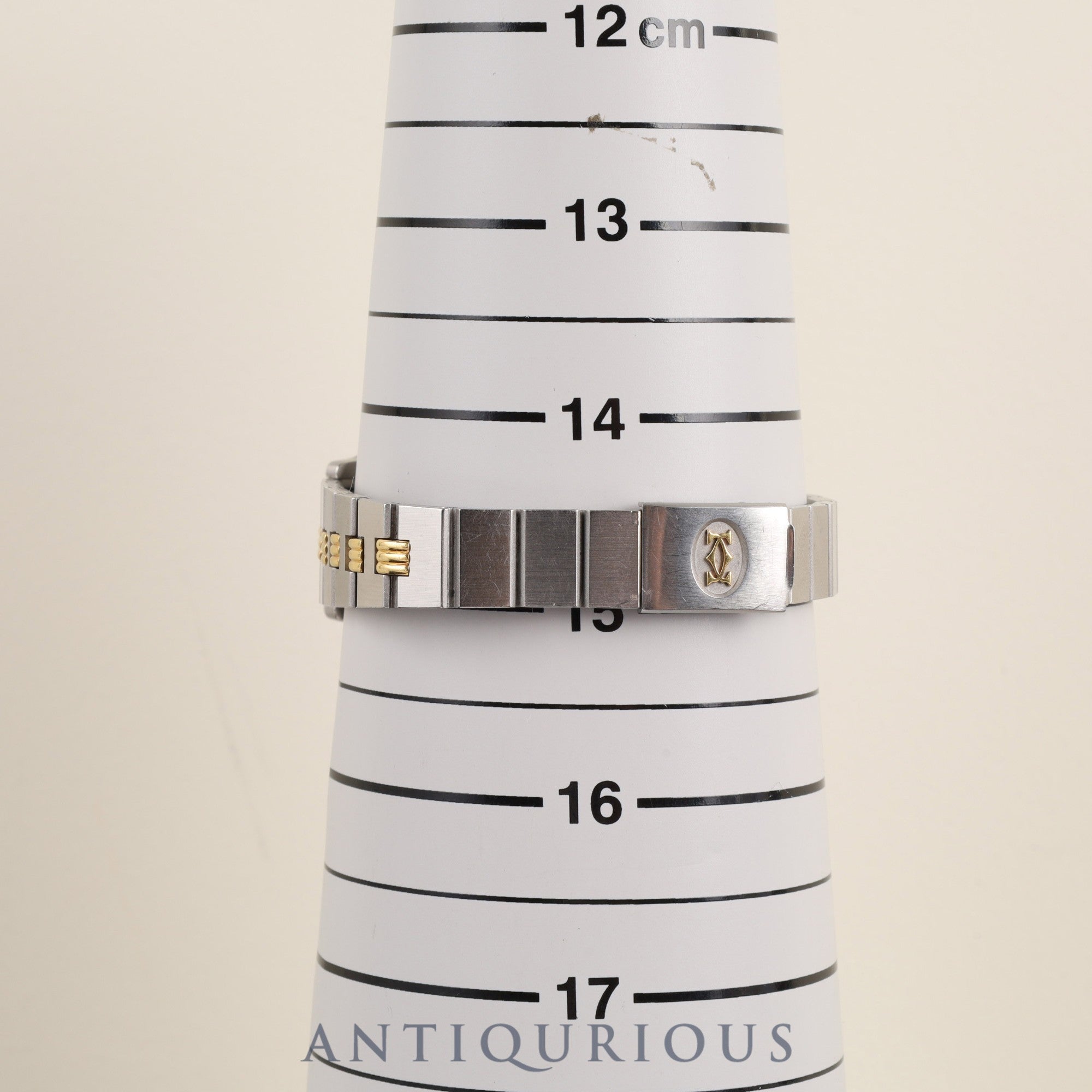 Cartier Santos Carrée SM AC14.30gr OR 0.750 2.80gr / 0902 Automatic SS/YG White Roman Dial Warranty (1988) Overhauled