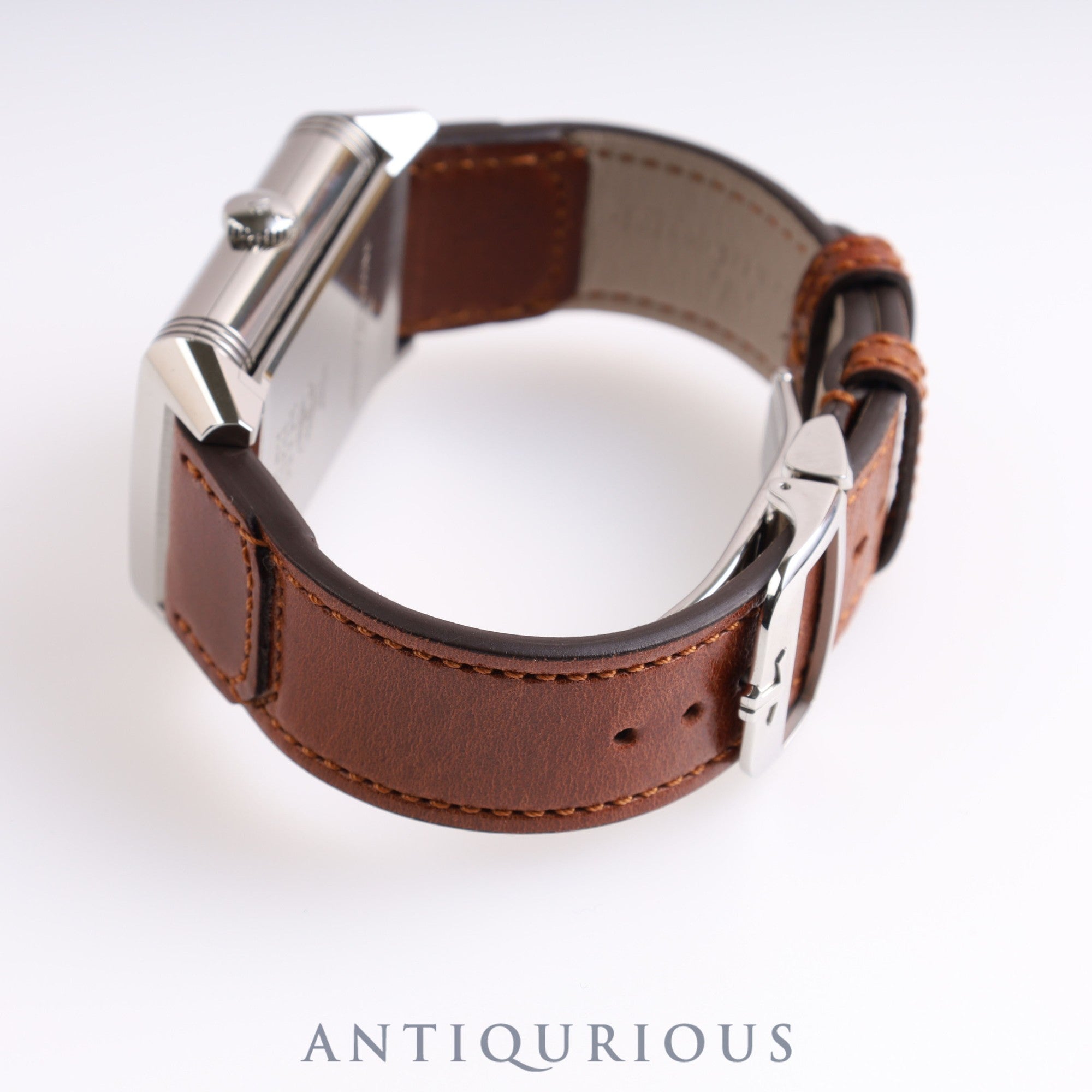 Jaeger-LeCoultre Reverso Classic Large Duo Small Second 215.8.D4 (Q3848422) Manual winding SS Genuine leather strap Genuine buckle (SS) Silver / Black dial Box Warranty (2023)