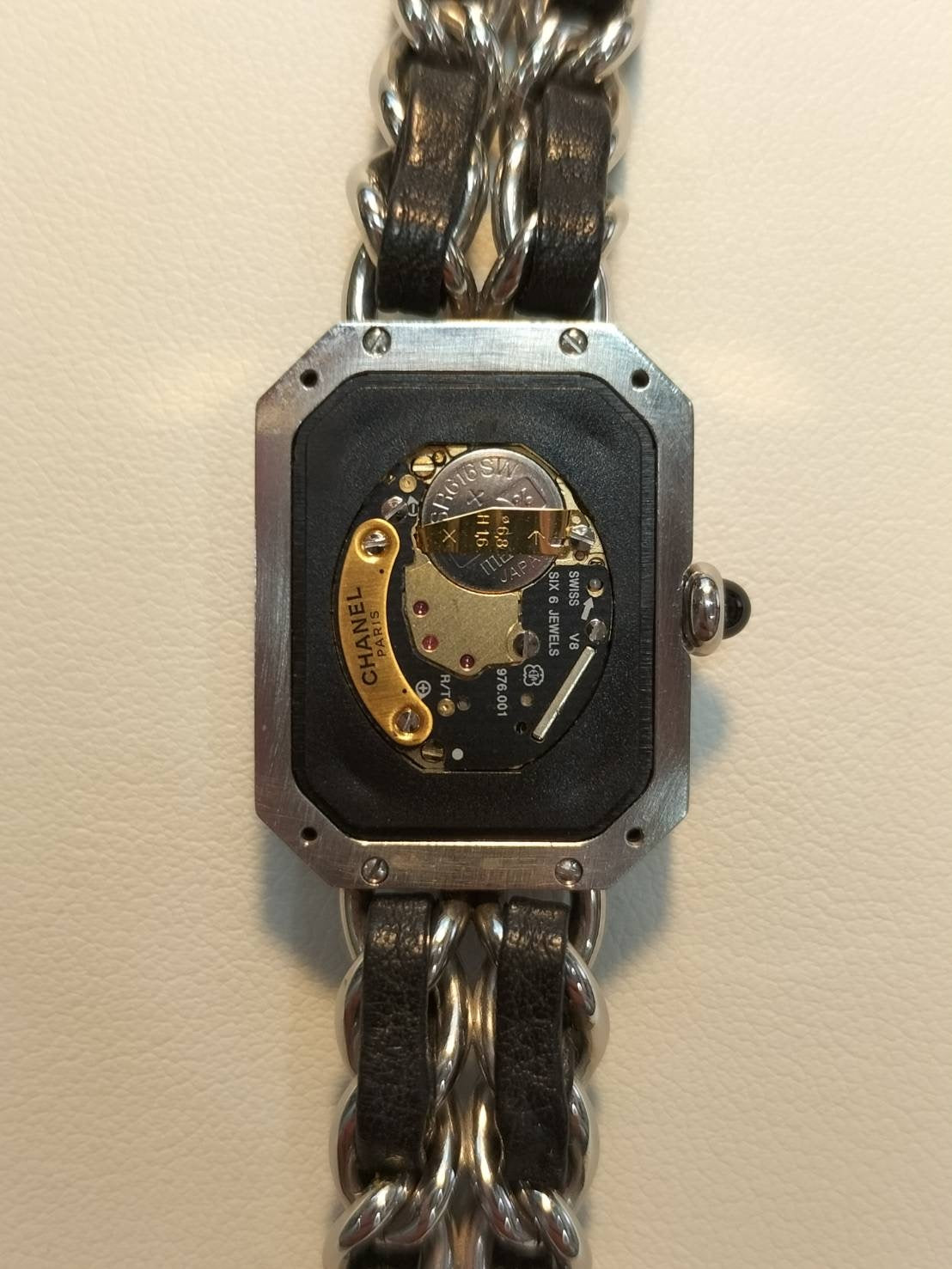 Chanel Premiere M H0001 Quartz Cal.976.001 SS SS/Leather Black Dial Box Overhauled