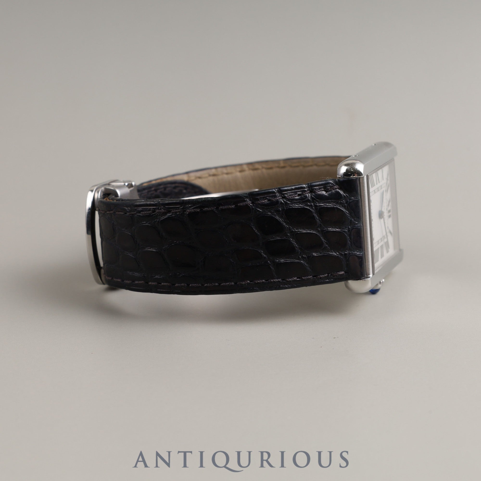 Cartier Tank Solo LM Quartz Cal.690 W5200003 / 3169 SS Genuine leather strap Genuine D buckle (SS) Silver dial Box Instruction manual