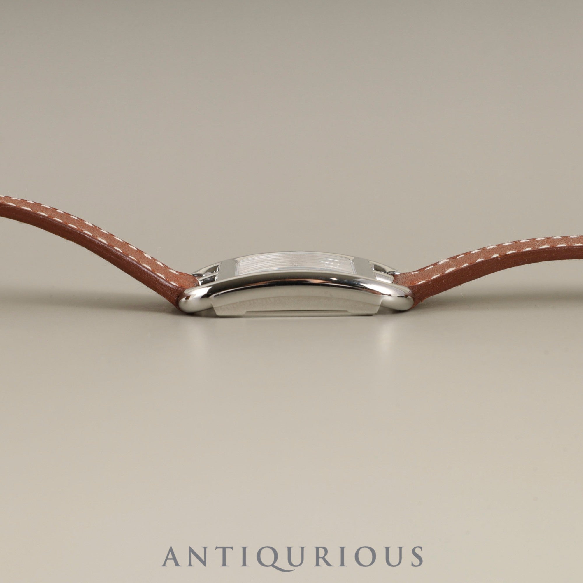 Hermès Cape Cod CC1.210 Quartz Caliber 976.001 Stainless Steel Watch with Genuine Leather Strap and Genuine Stainless Steel Buckle, Silver Dial, Box, Booklet, Warranty Card (2006) Overhauled