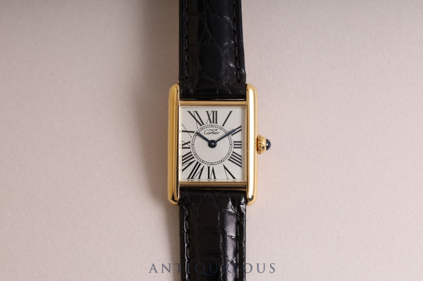 カルティエ マストタンク SM QZ オパラン文字盤 Dバックル 5057001 新品仕上げ済み