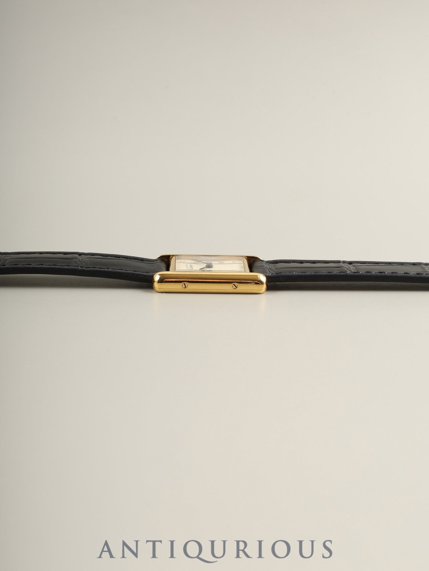 カルティエ マストタンク SM W1006354 / 5057001 クォーツ Cal.057 SV925 革 純正ピンバックル(GP)ストレートローマン文字盤(SWISS表記) オーバーホール済み