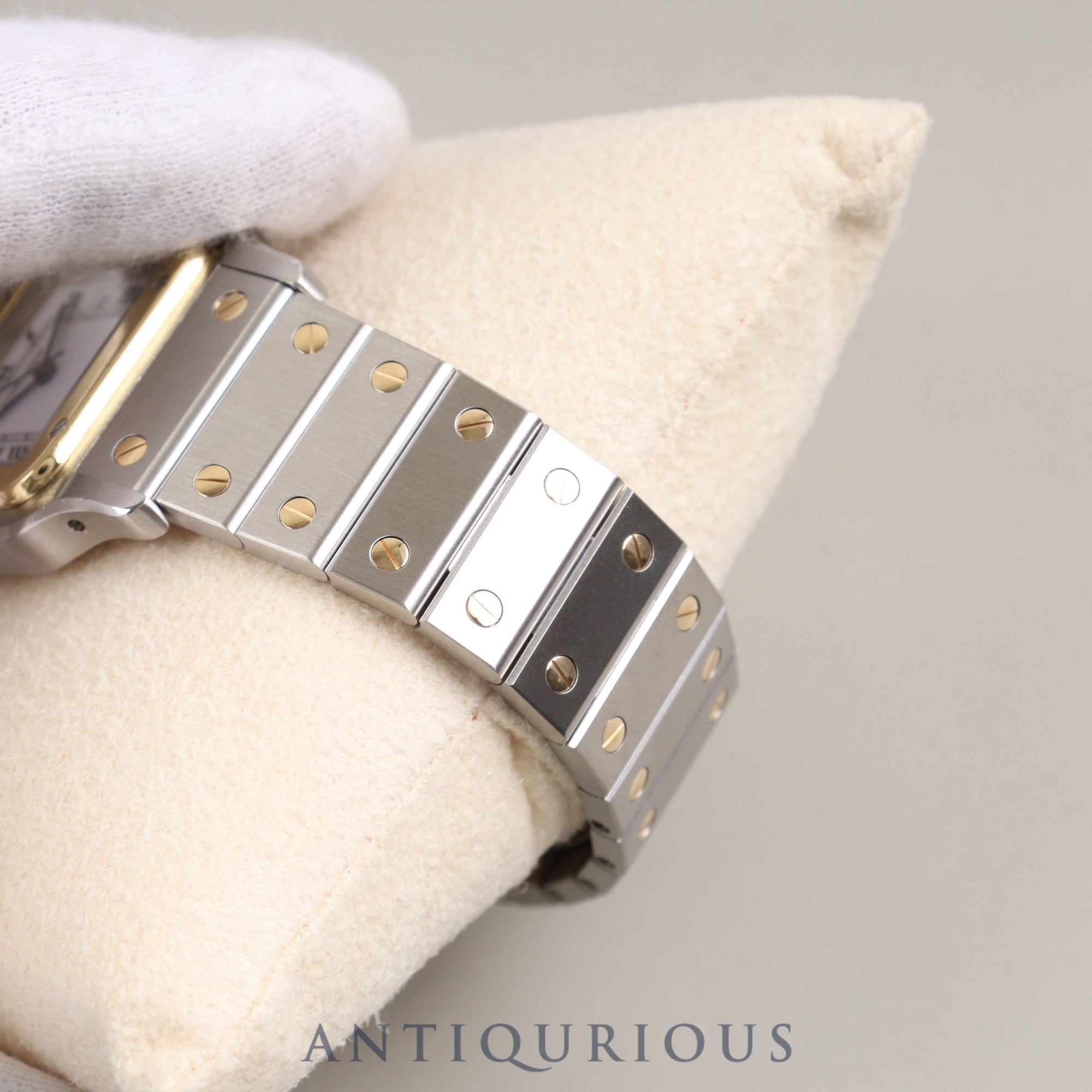 Cartier Santos Galbee LM AC 23.80 gr Automatic SS/YG SS/YG White Dial Cartier Boutique Complete Service