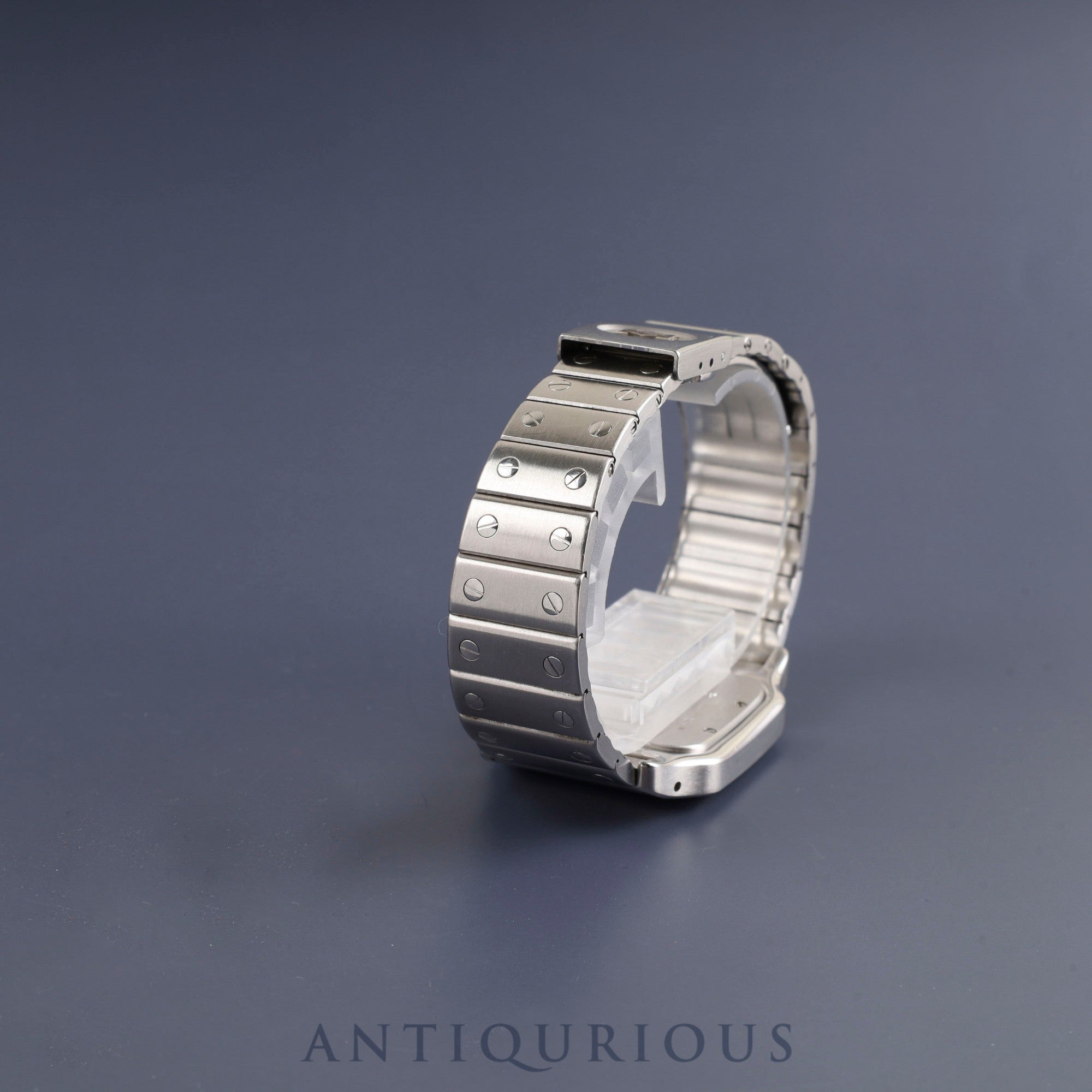 カルティエ サントス ガルベ LM W20018D6 / 987901 クォーツ Cal.87 SS SS ホワイトローマン文字盤 オーバーホール済み