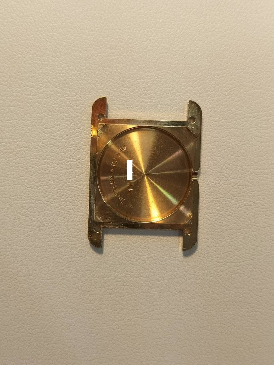 Cartier Must Tank SM 5057001 Quartz Cal.057 SV925 Leather Genuine D-buckle (GP) Opalan dial Overhauled