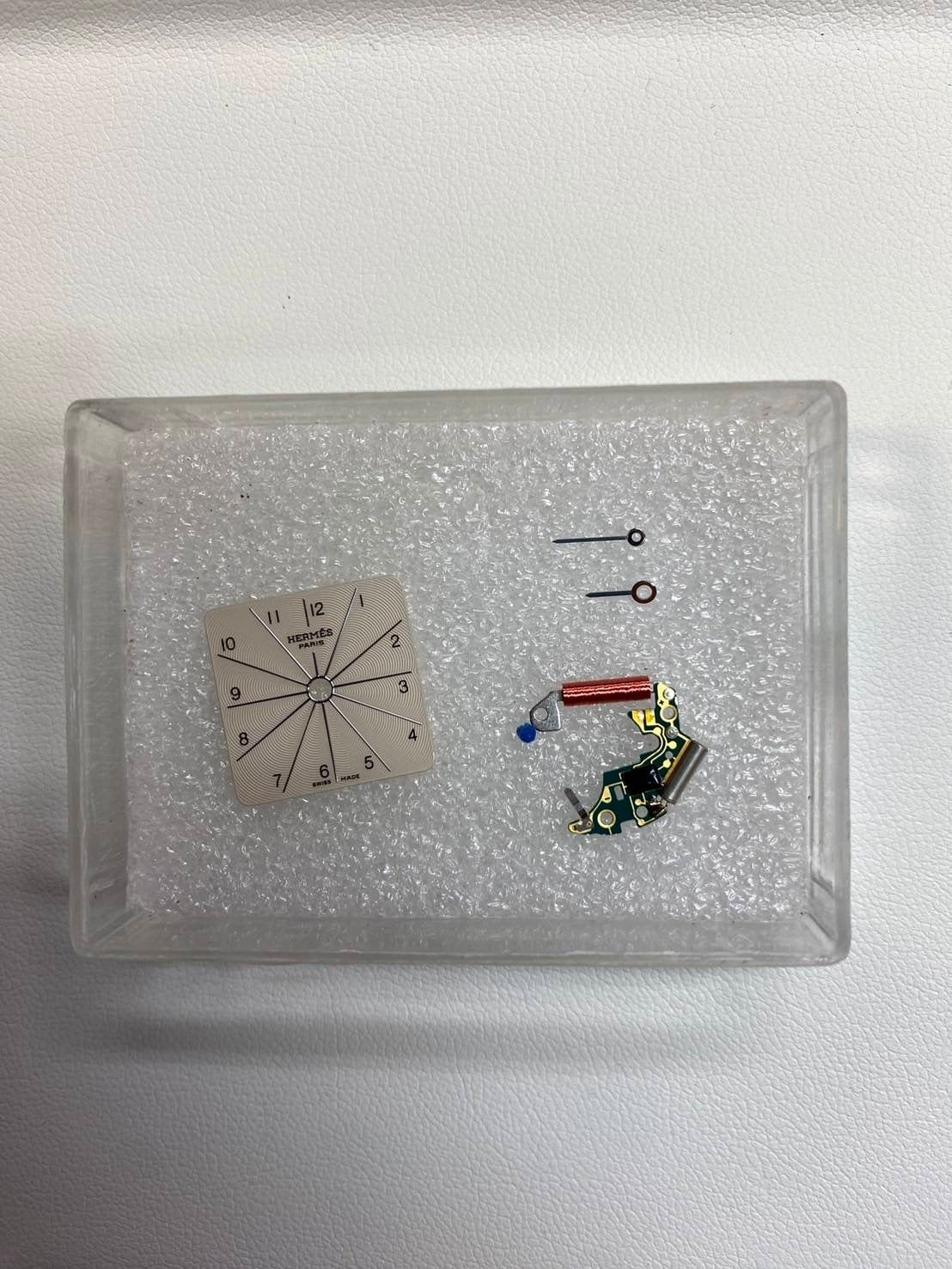 エルメス Hウォッチ HH1.210 クォーツ SS 純正革ベルト 純正尾錠(SS)ホワイトアラビア文字盤 箱 冊子 オーバーホール済み