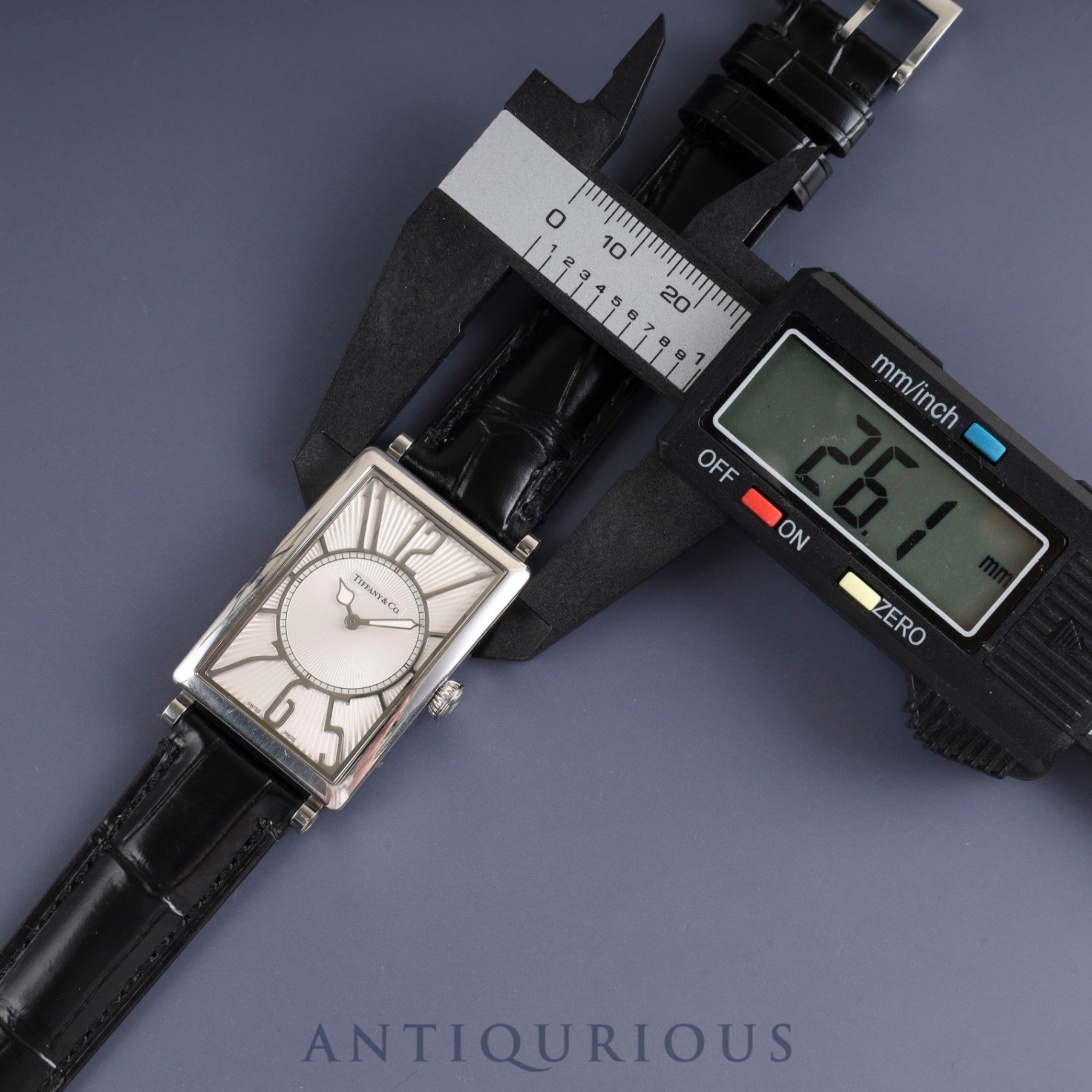 Tiffany Gallery Z3002.10.10A21A68A Quartz Cal.976.001 SS Leather Genuine Buckle (SS) Silver Dial Overhauled