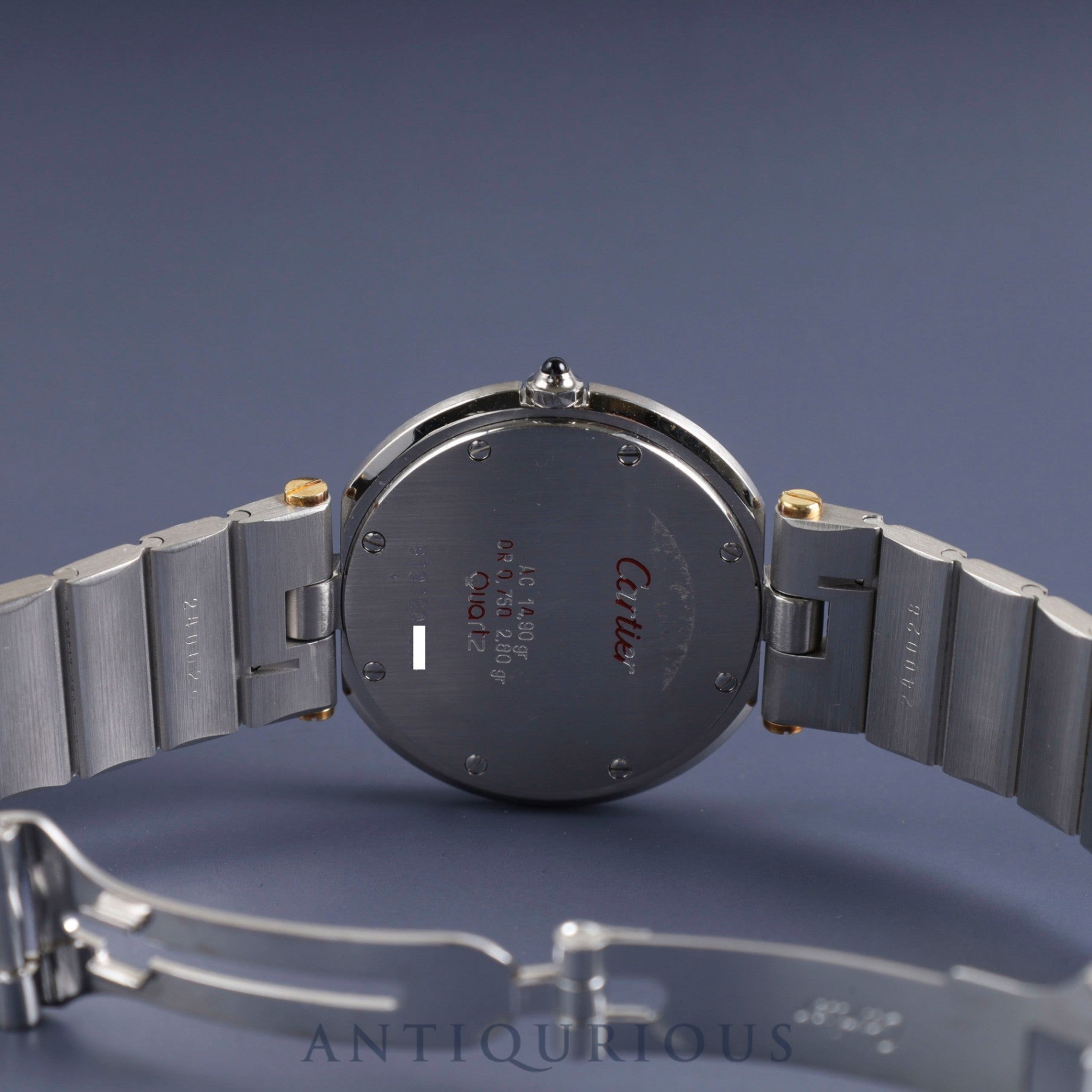Cartier Santos Vendome LM 83041488 / 8191 Quartz SS/YG SS /YG Grey Ghost Dial Complete service completed at Cartier boutique