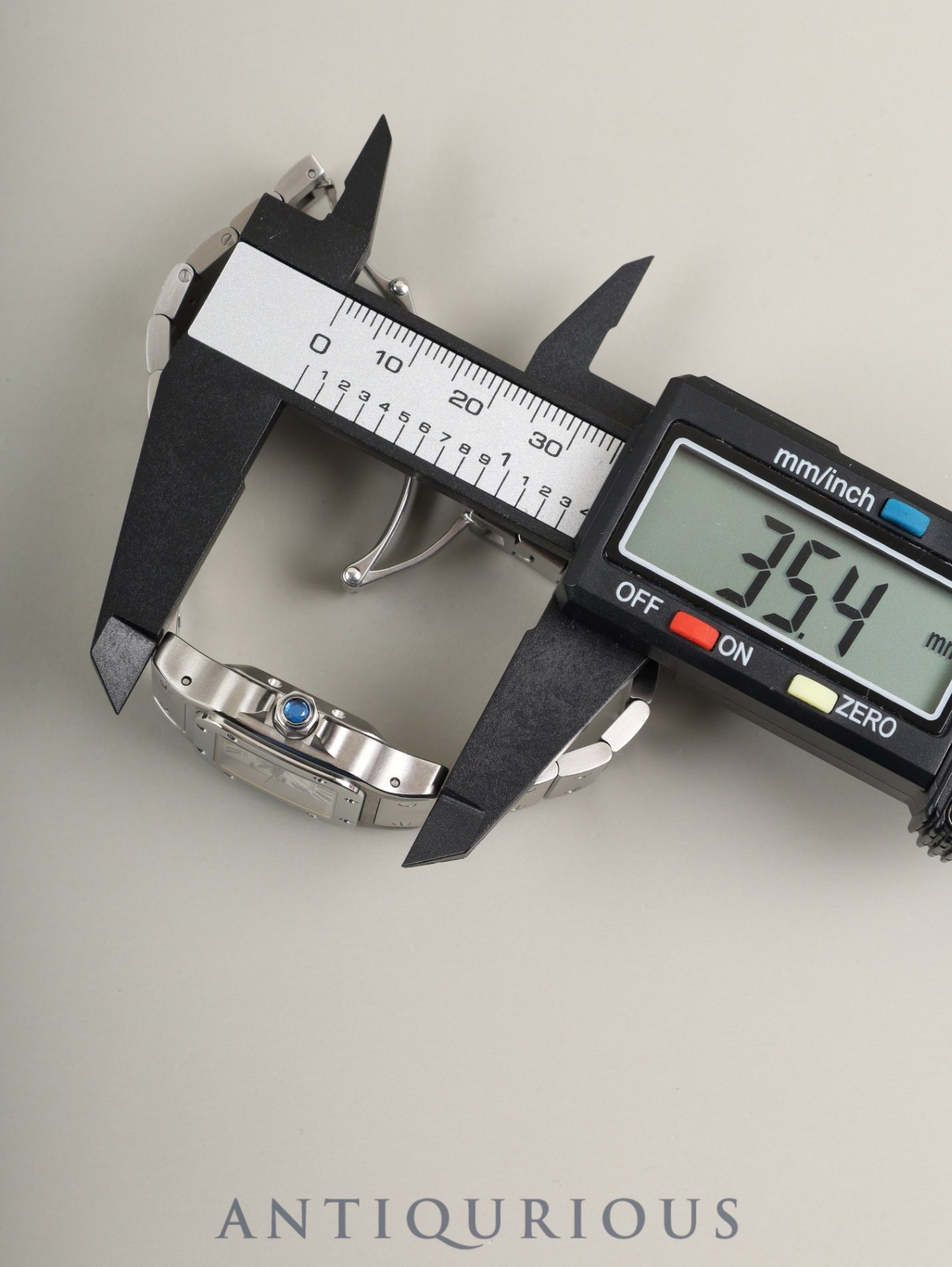 カルティエ サントス ガルベ SM W20054D6 / 2423 自動巻き Cal.ETA2671 SS SS シルバーギョーシェ文字盤 箱 冊子 保証書(2005年) オーバーホール済み