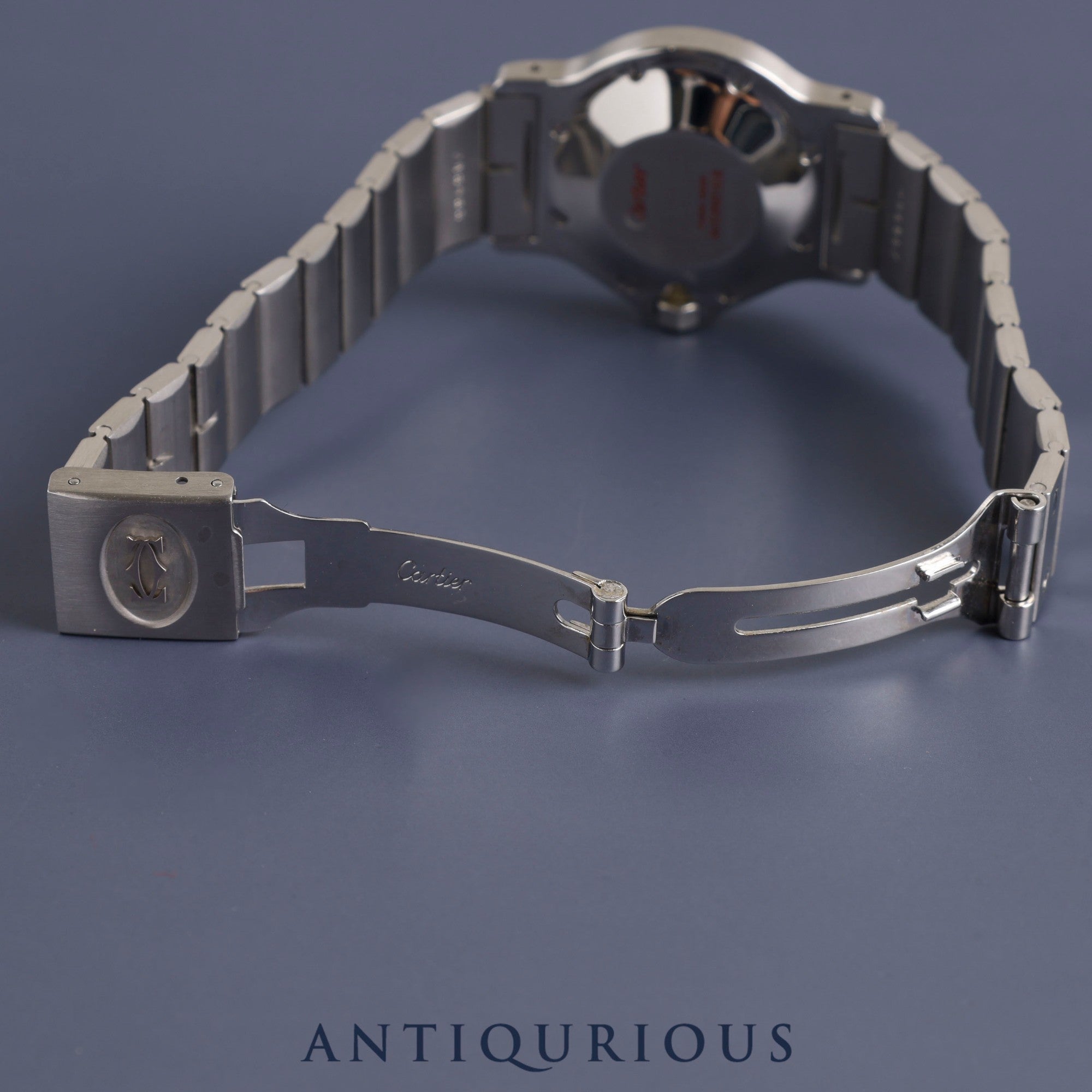 カルティエ サントス オクタゴンLM 自動巻き Cal.2671 SS SS グレー文字盤 オーバーホール済み