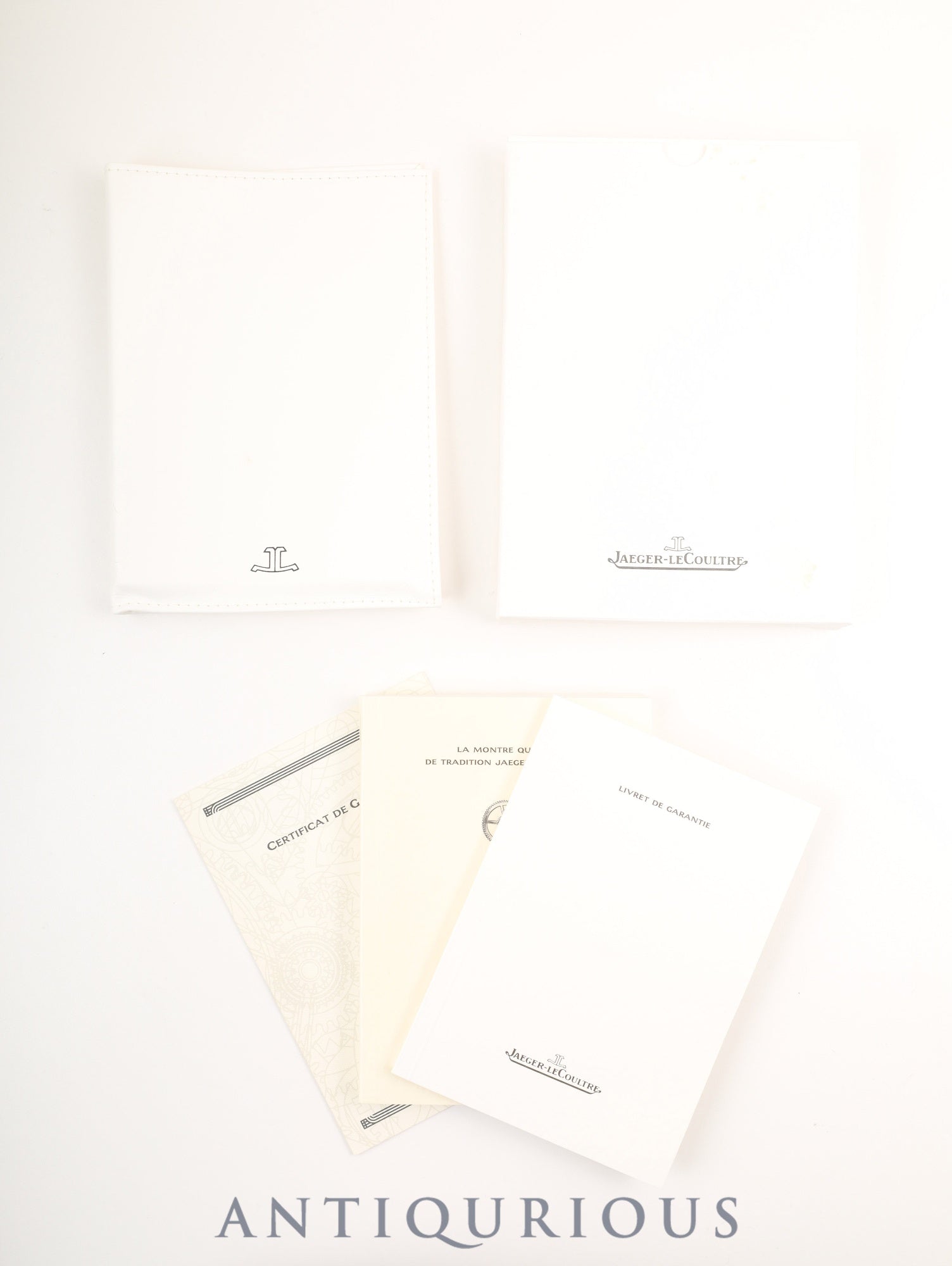 ジャガー・ルクルト レベルソ クラシック シャドウ シャドウ 251.8.86 / 251.880.864 手巻き Cal.846/1 SS SS グレー文字盤 保証書 冊子 オーバーホール済み ※ケース裏彫りあり