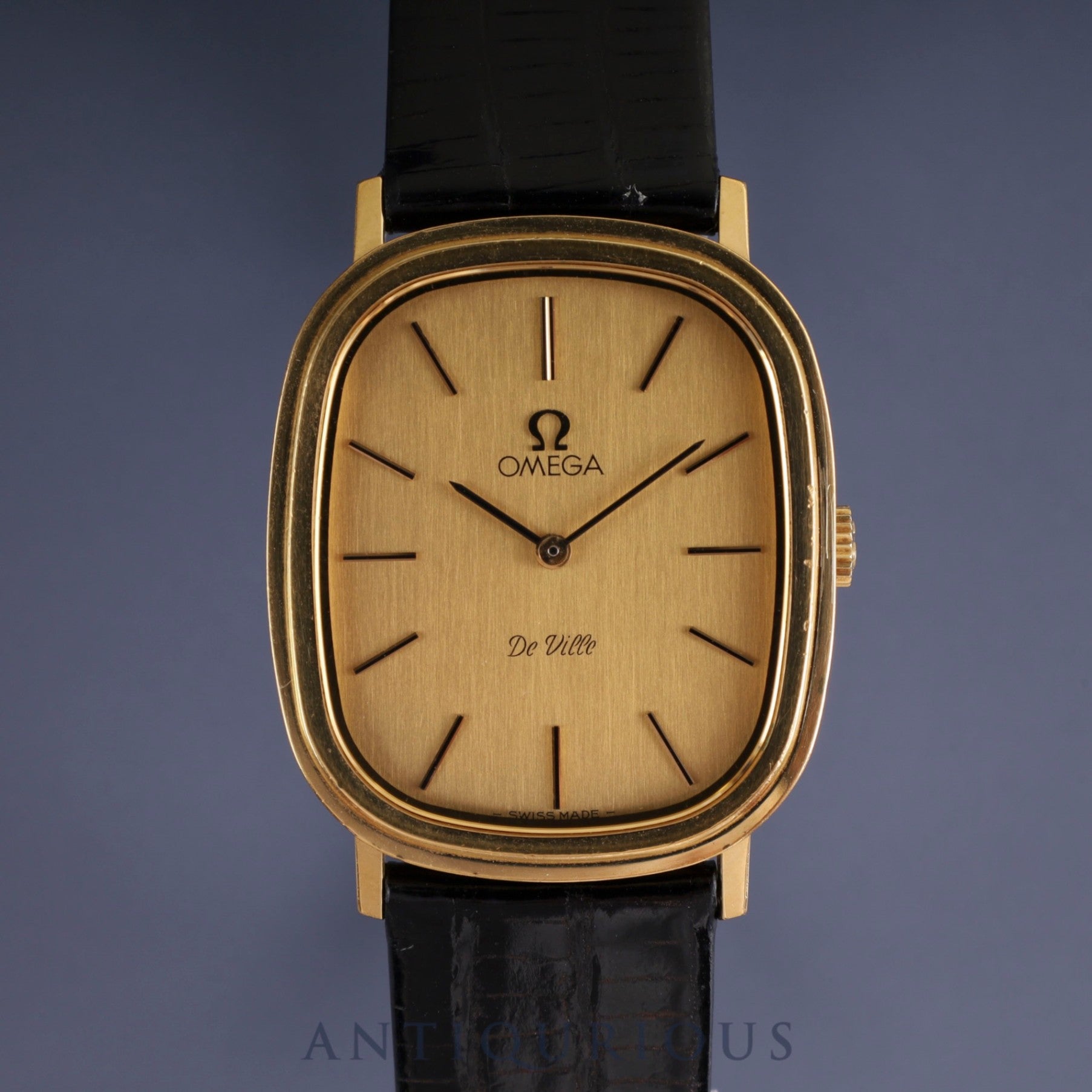 Omega De Ville 511.0472 Manual winding Cal.625 GP Leather Aftermarket buckle (GP) Champagne dial 1970s Overhauled
