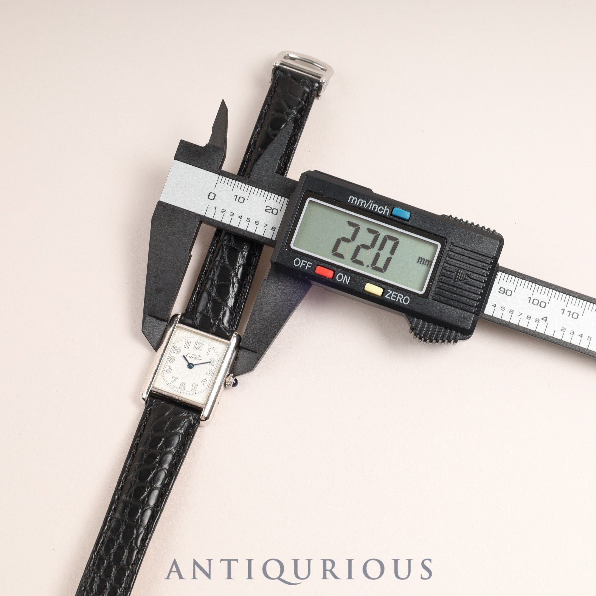 Cartier Must Tank MM QZ Telephone Dial Face