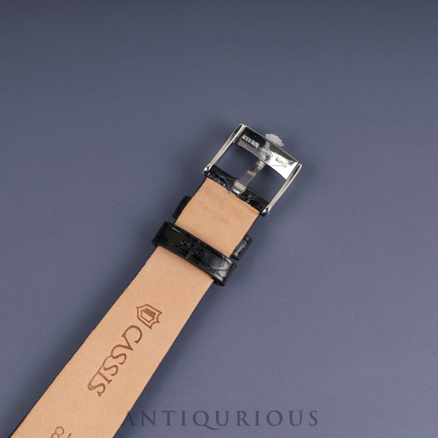 Rolex Cellini 3804 Manual winding Cal.1600 750 Leather Genuine buckle (SS) Grey dial 30 series (1970) Genuine replacement belt Overhauled