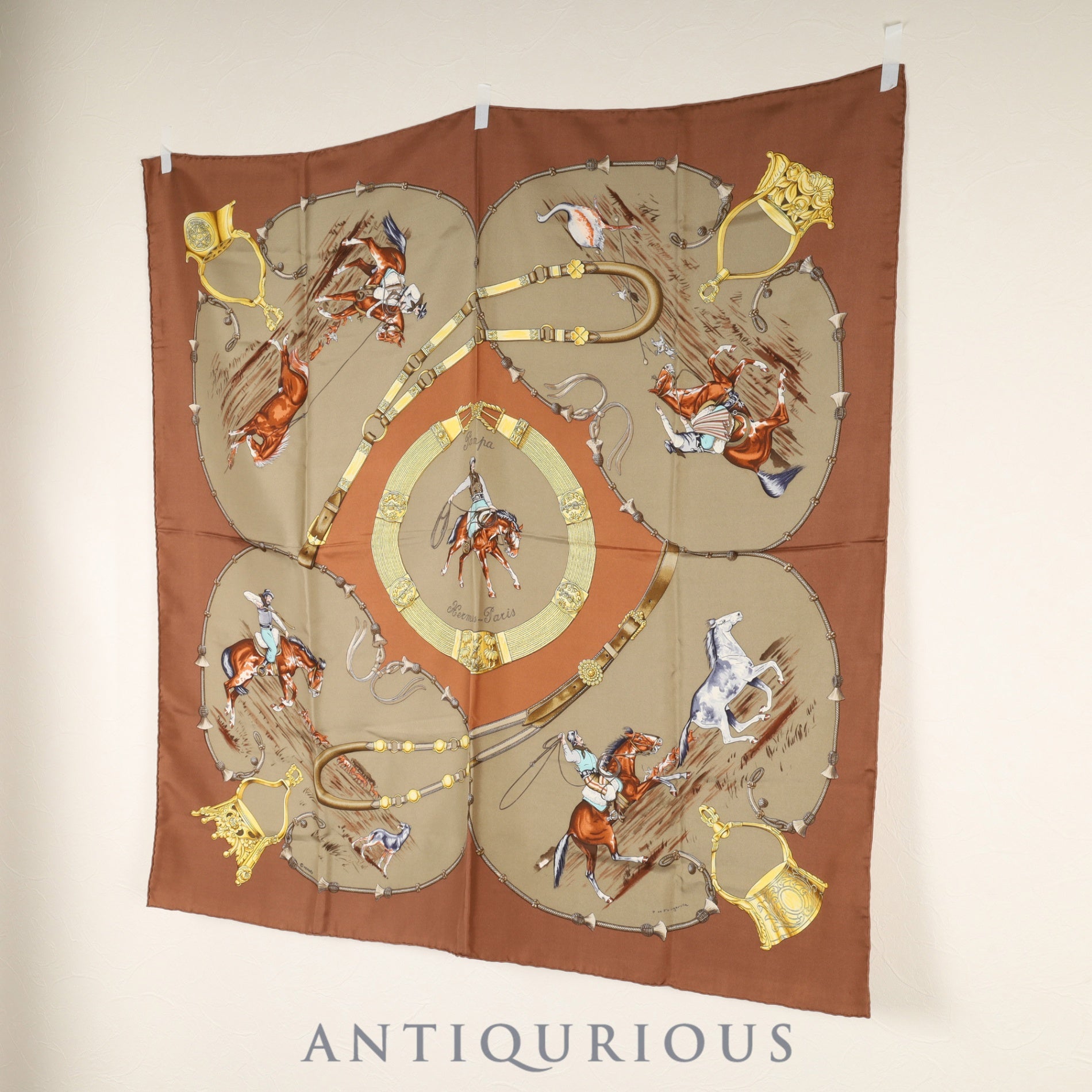 Hermes Scarf Carré 90 Prairie 100% Silk