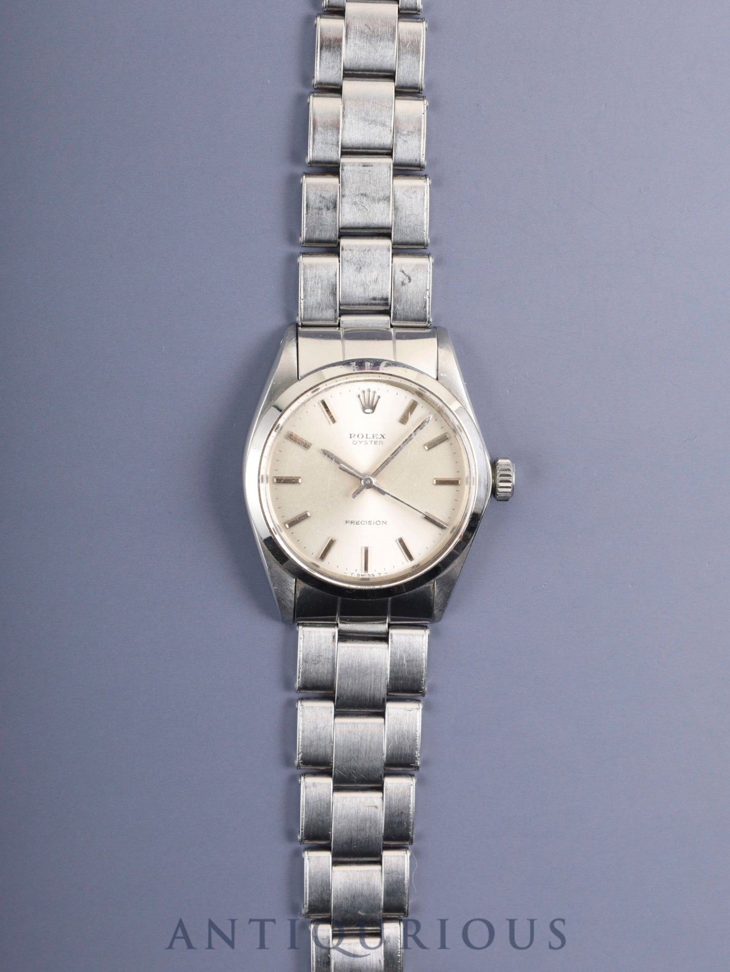 Rolex Oyster Precision 6426 Manual Winding Caliber 1225 Stainless Steel Silver Dial No. 22 (1967) Overhauled