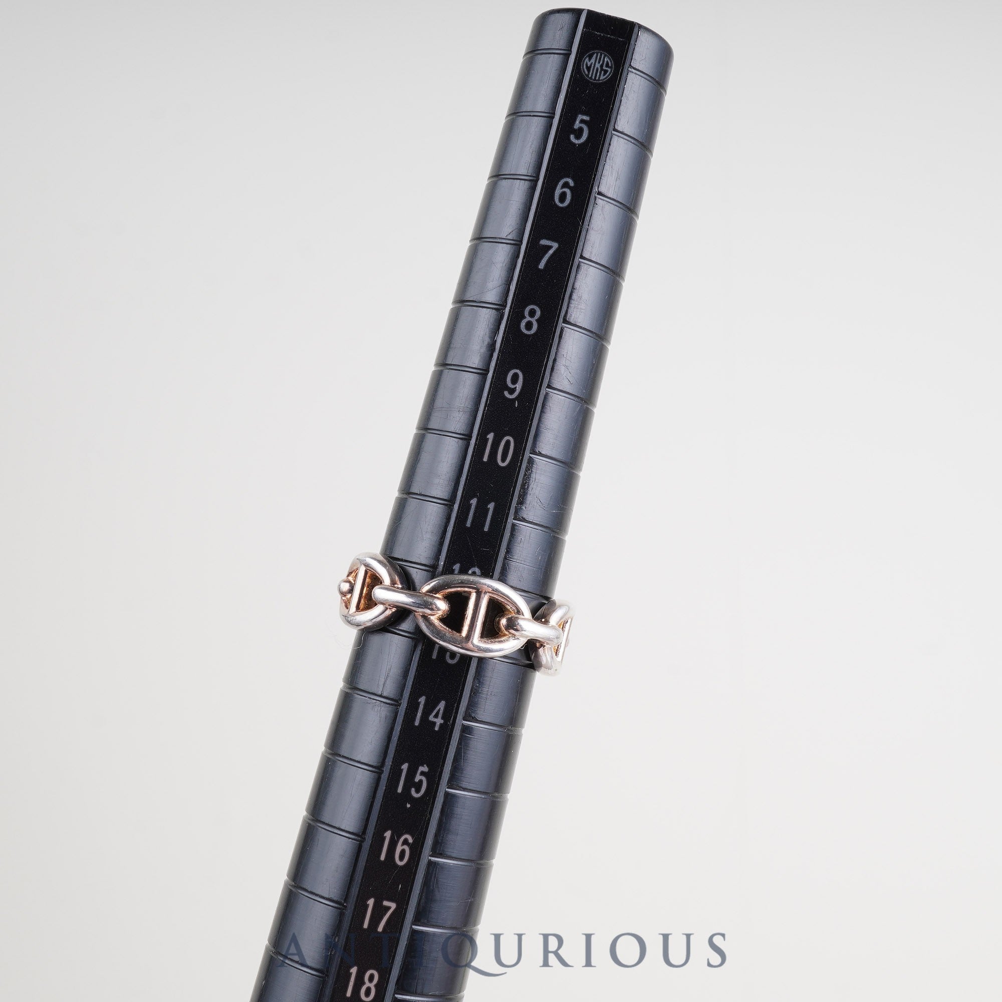 エルメス リング シェーヌダンクル アンシェネ PM SV925 #53 箱 冊子 保証書(2022年) カード 22年刻