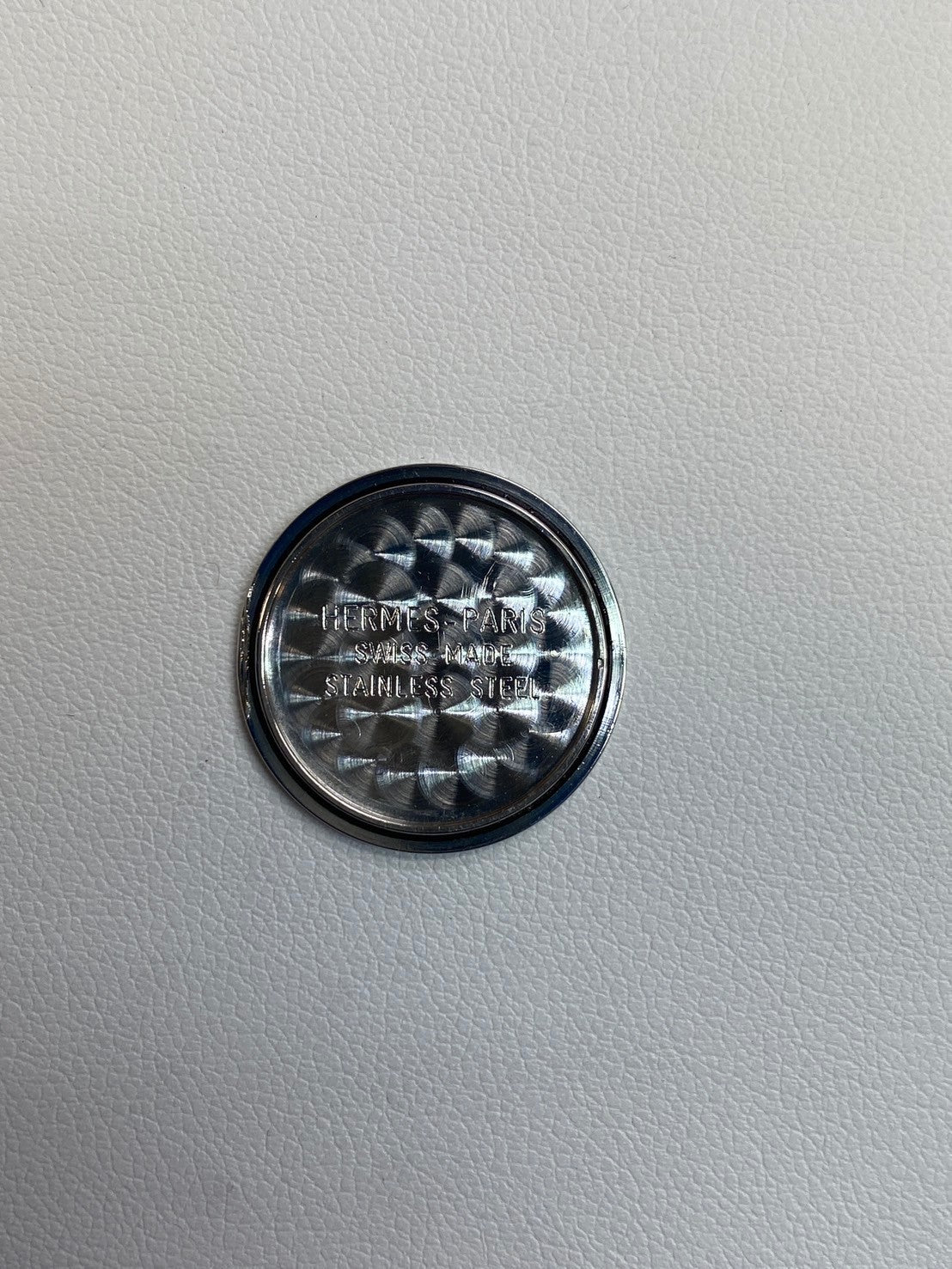 Hermes Clipper CL4.210 Quartz SS SS White Arabic Dial 24.0mm Box Warranty (2003) Overhauled