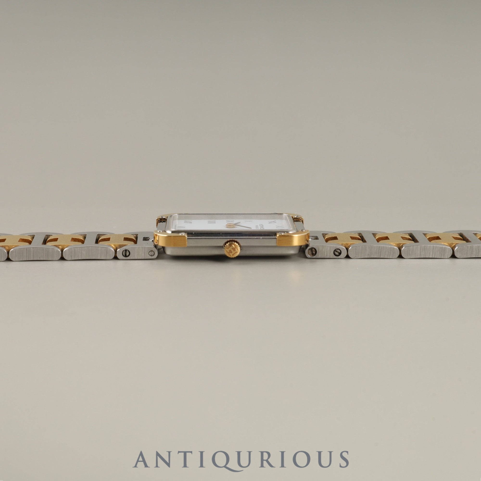 Hermès Cloajour 75.03 Quartz Cal.976 001 SS/GP SS/GP White Dial Overhauled