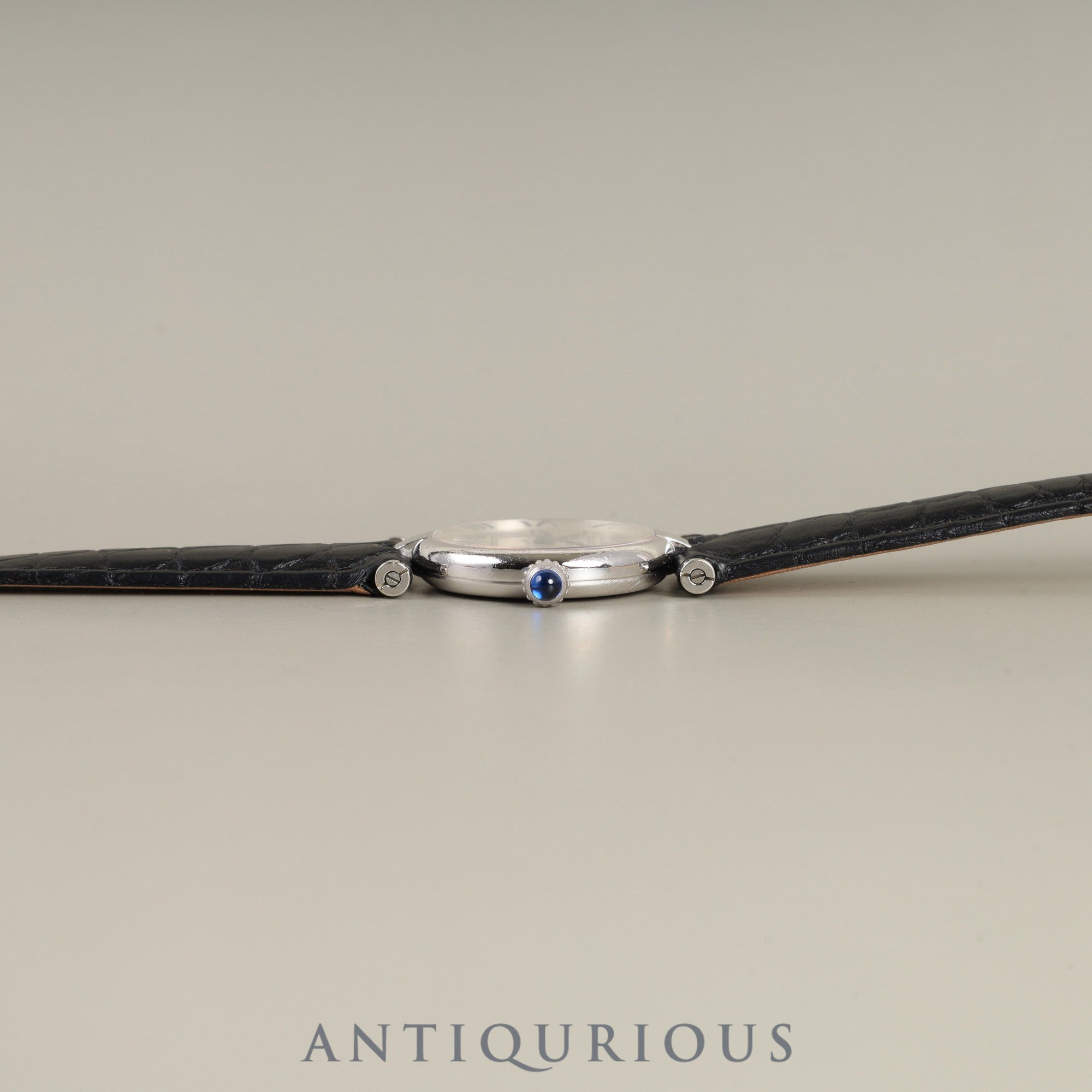 Cartier Must Vendome VLC SM W1007165 / 1850 Quartz Cal.90 SV925 Leather Genuine D-buckle (SS) Opalan dial Overhauled