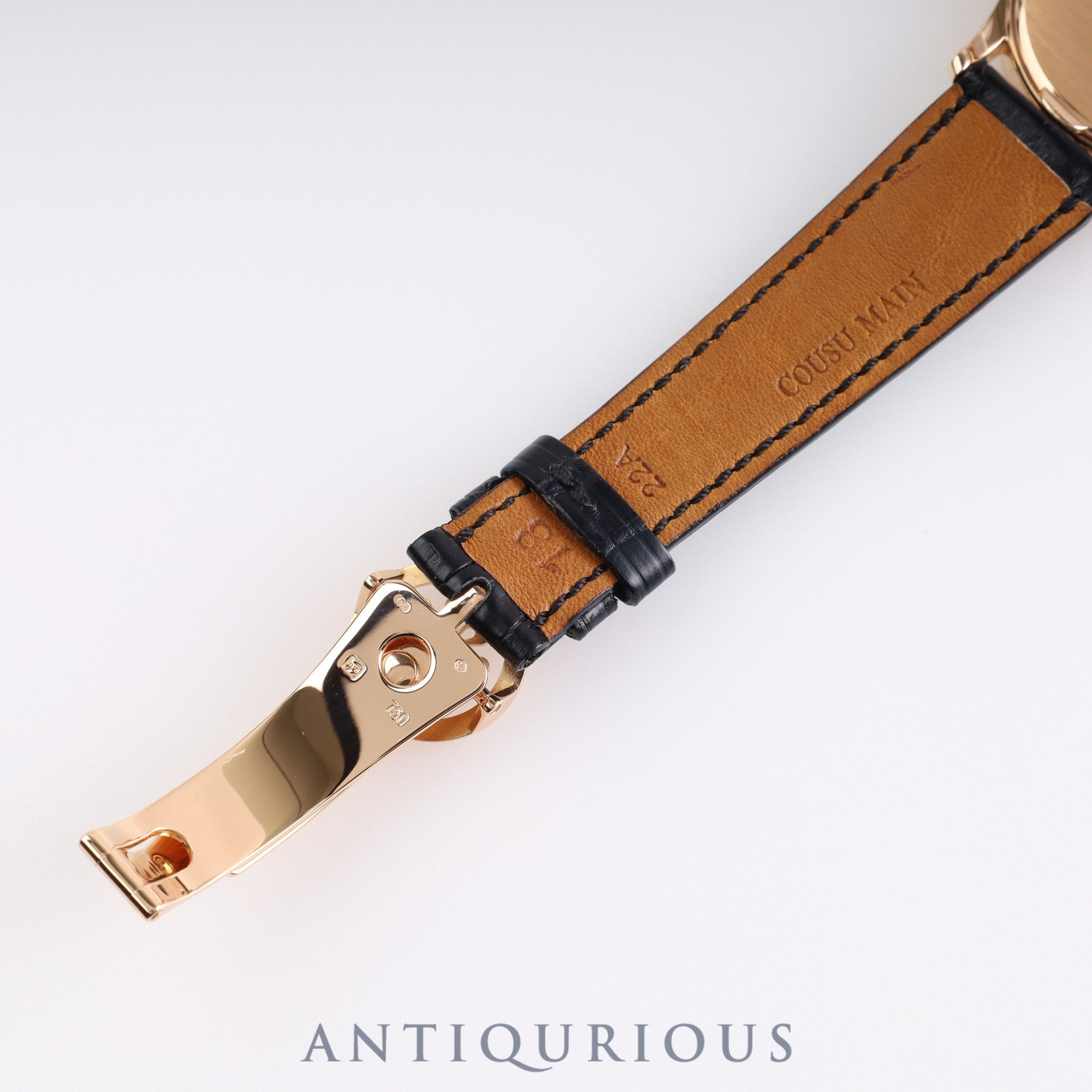 パテック・フィリップ カラトラバ 3796 手巻き Cal.215 RG 革 アイボリー文字盤 純正バックル 箱 アーカイヴ 冊子 ※2022/3/1パテックフィリップにてOH済み