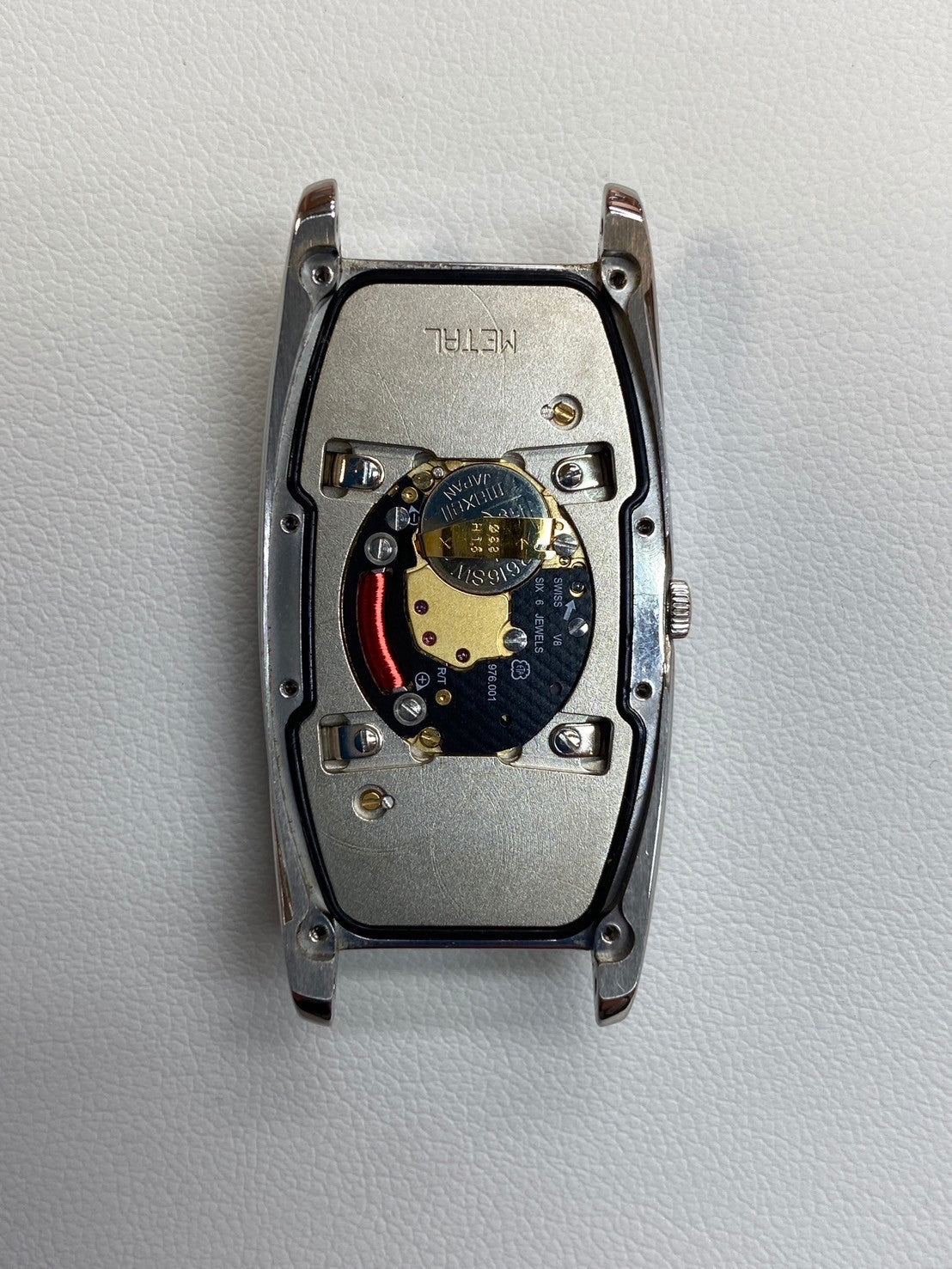 ティファニー ジェメア Z6401.10.10 クォーツ Cal.976.001 SS 革 純正尾錠(SS)ホワイトローマン文字盤 オーバーホール済み