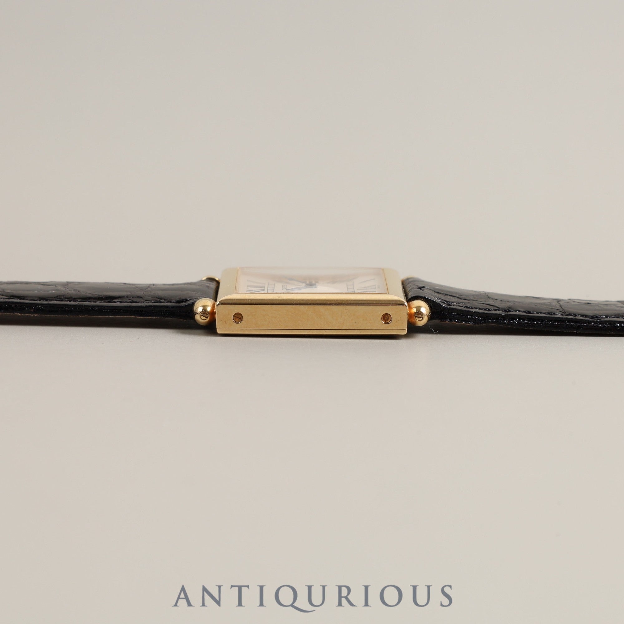 Cartier Tank Obv W1512256 1630 2 Quartz 750 Leather Genuine Buckle (750) Silver Roman Dial Overhauled
