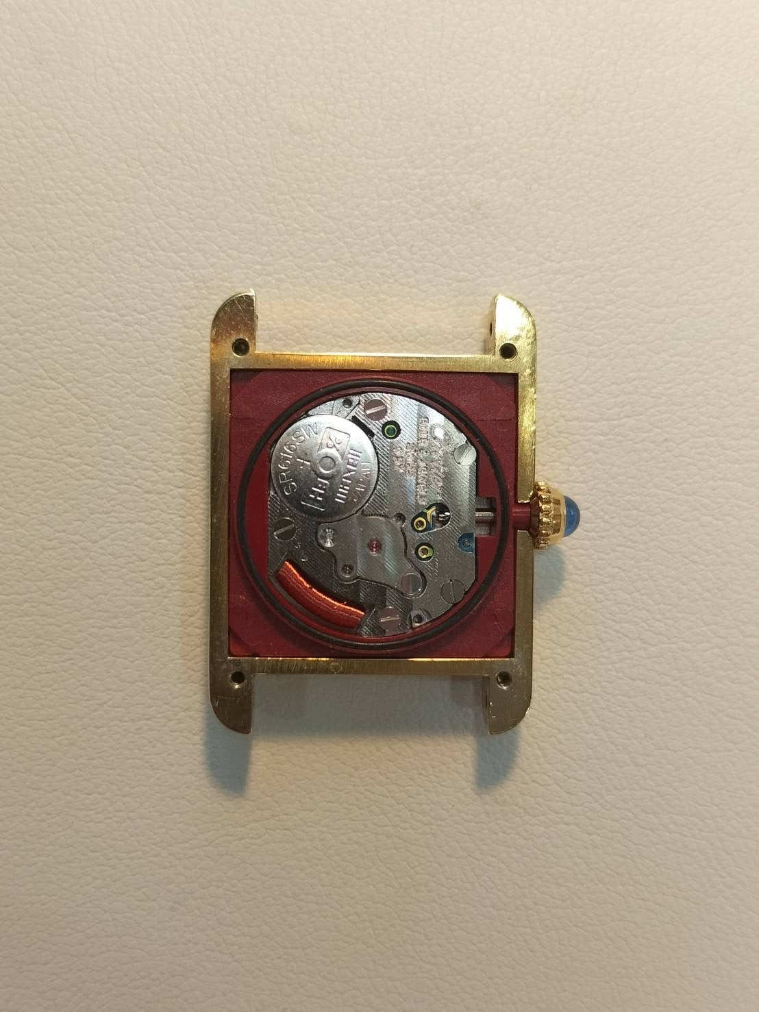 カルティエ マストタンク SM 5057001 クォーツ Cal.057 SV925 革 純正Dバックル(GP) アラビア文字盤 1982年頃~1995年頃 箱 保証書 オーバーホール済み