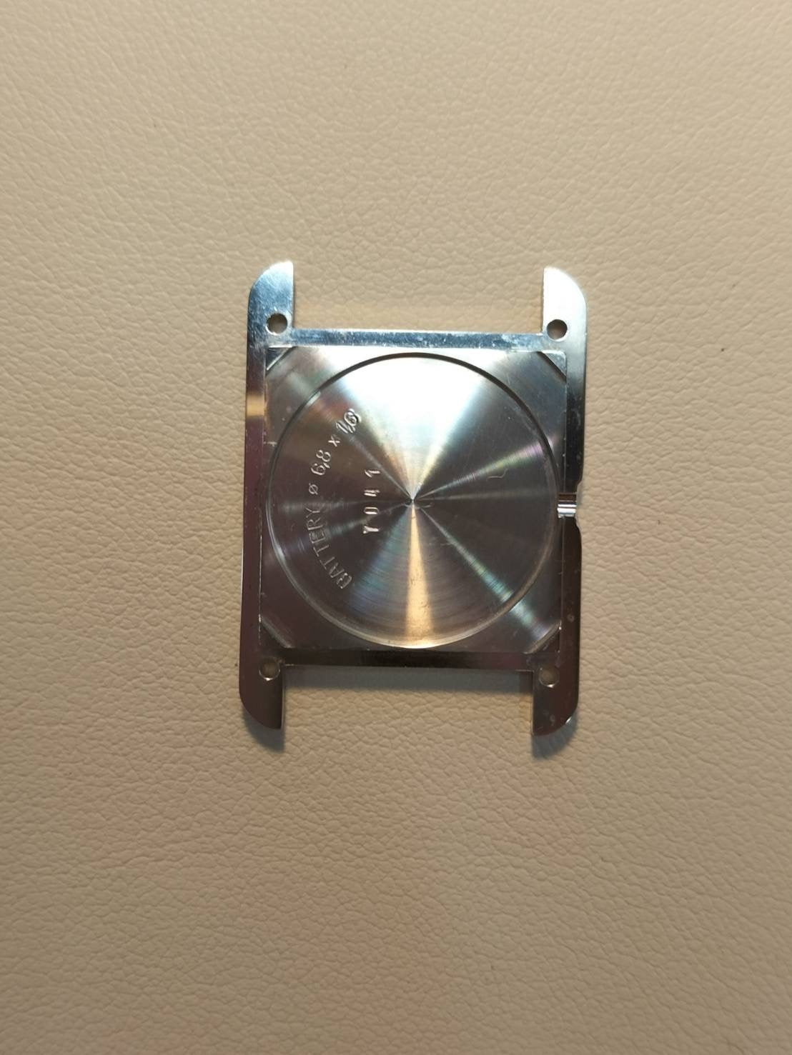 Cartier Must Tank SM 6057002 Quartz Cal.057 SV925 Leather Genuine Buckle (SS) White Roman Dial Box Overhauled