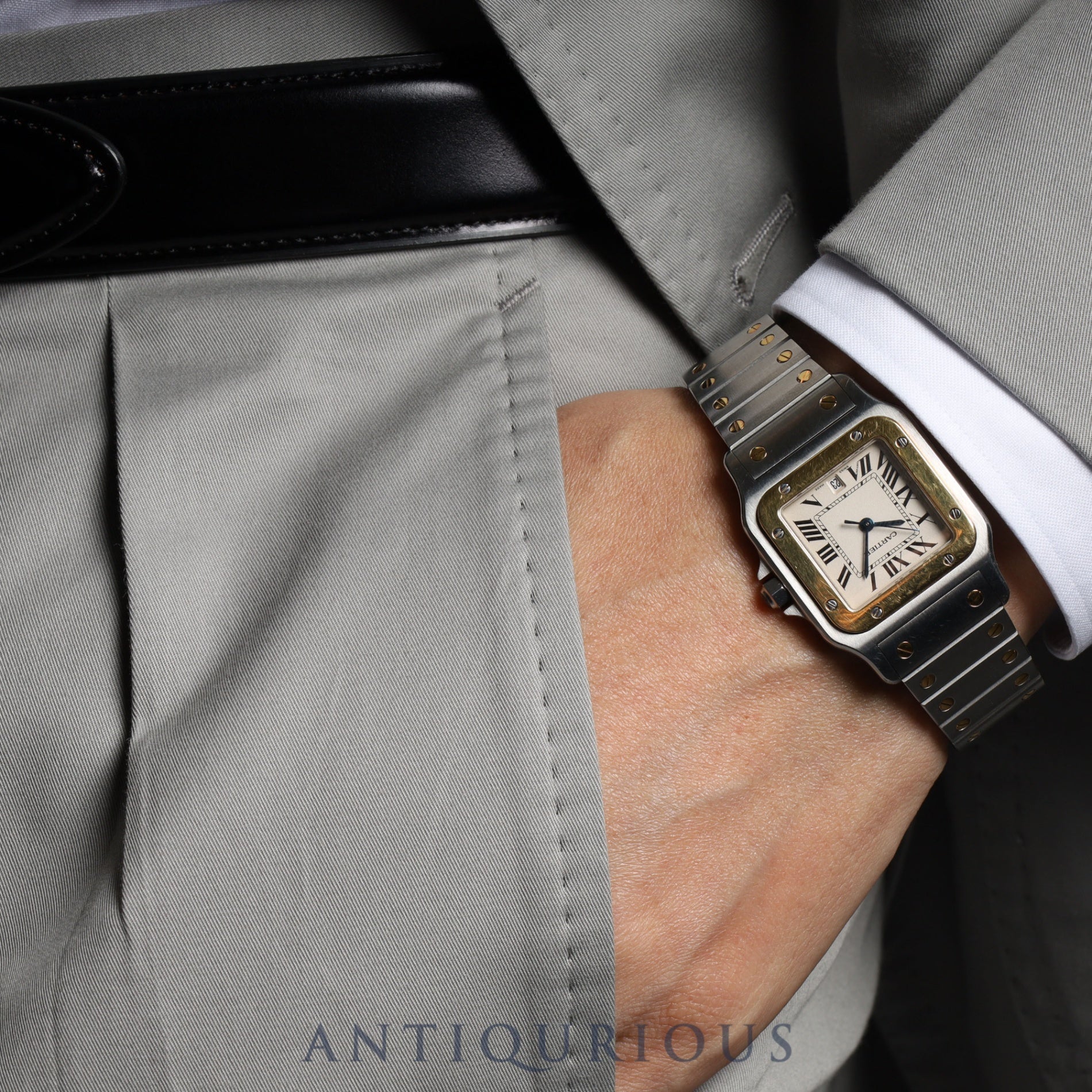 Cartier Santos Galbee LM W20011C4 Quartz SS/YG SS/YG White Dial Box