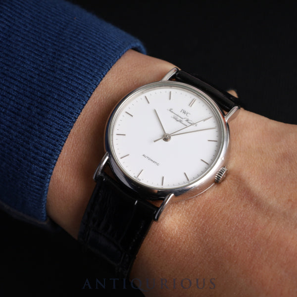 IWC Portofino 3513 1 Automatic Cal.37521 SS Leather Genuine Buckle (SS) White Dial Overhauled IWC