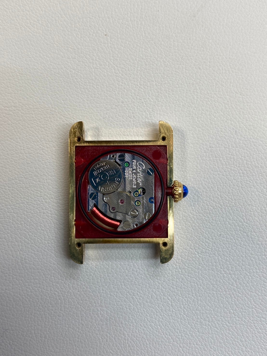 カルティエ マストタンク SM W1003154/1613 クォーツ Cal.057 SV925 革 純正Dバックル(GP)アイボリーローマン文字盤 箱 保証書(無記名/2009年)オーバーホール済み