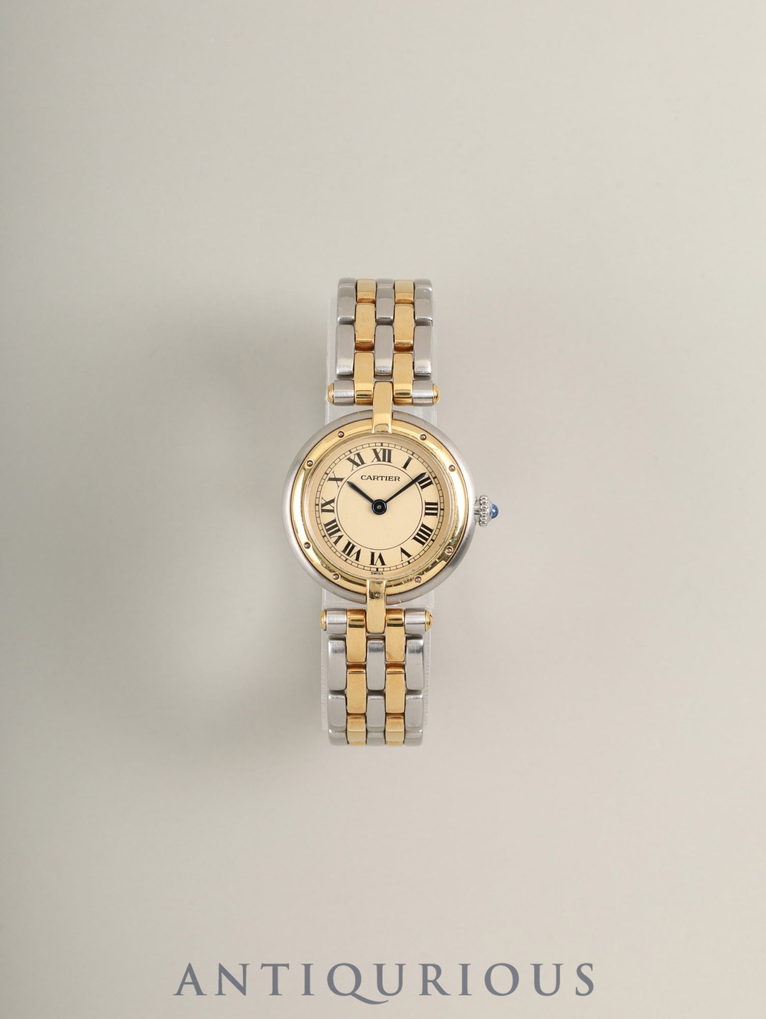Cartier Panthère Vendôme SM 84084242 / 166920 Quartz Cal.157 SS/YG 2-row ivory Roman dial (SWISS表記) Box, warranty (blank), overhauled