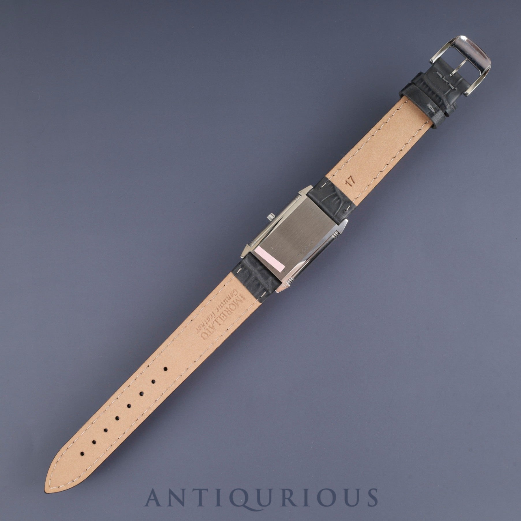 Jaeger-LeCoultre Reverso Classic QA251804 / 250.8.10 Quartz Cal.610 SS Leather Genuine Buckle (SS) Navy Arabic Dial Box Booklet Overhauled