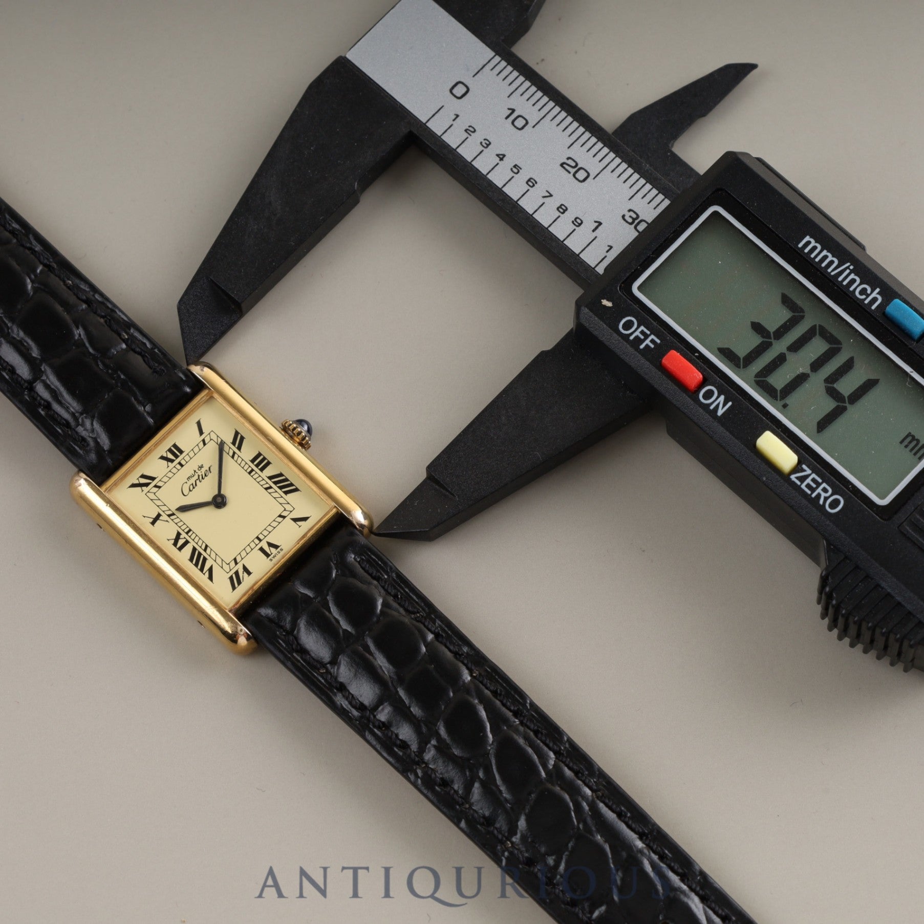 Cartier Must Tank LM Manual winding SV925 Genuine buckle Ivory Roman dial Overhauled