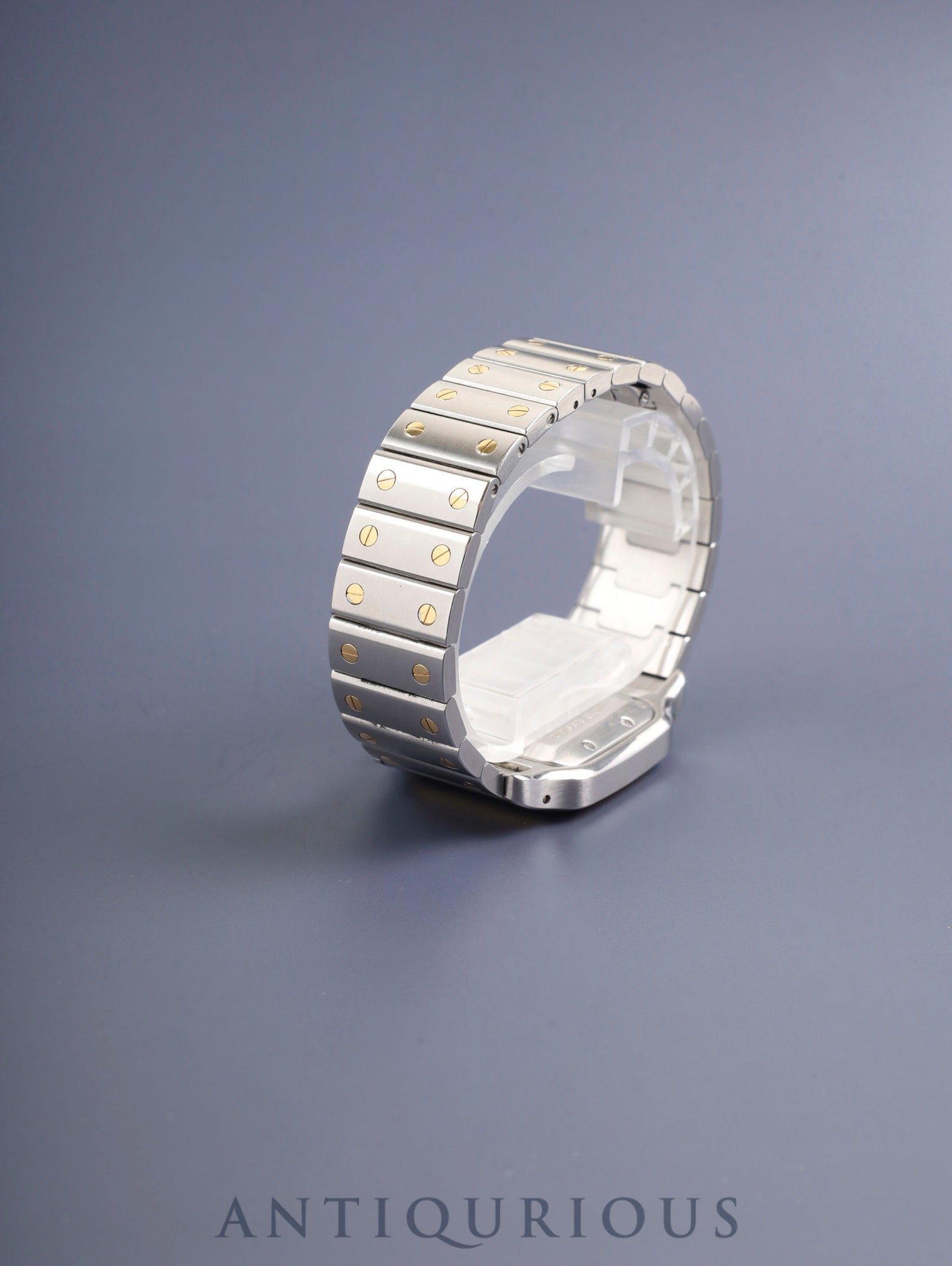 カルティエ サントス ガルベ LM W20058C4 / 2319 自動巻き SS/YG SS/YG シルバーギョーシェ文字盤 オーバーホール済み