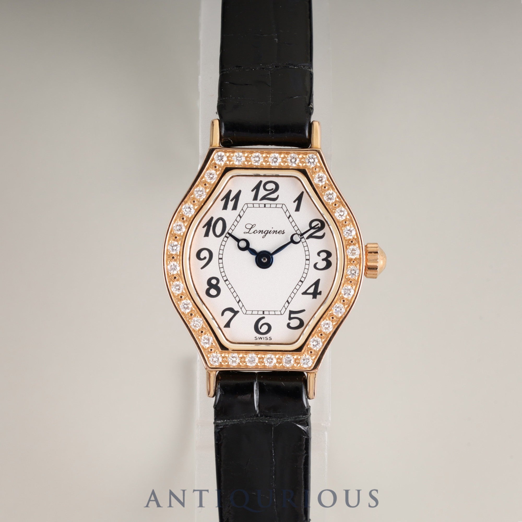 ロンジン ラ ヴィソント L5 184 9 クォーツ Cal.L963.2 750 純正革ベルト 純正尾錠(SS) ホワイトアラビア文字盤 オーバーホール済み