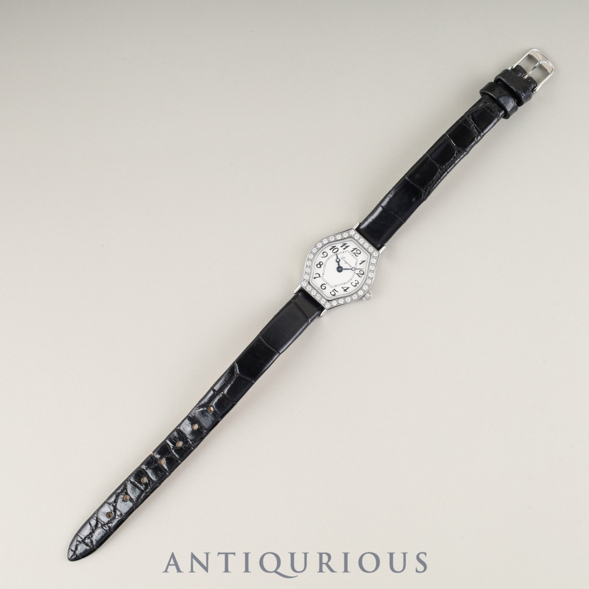 ロンジン ラ ヴィソント L5.184.0 クォーツ Cal. L963.2 SS 純正革ベルト 純正尾錠(SS)ホワイトアラビア文字盤 オーバーホール済み